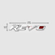 Revo Emblem 1.5x7inch-3.5x18cm Chrome IP Badge