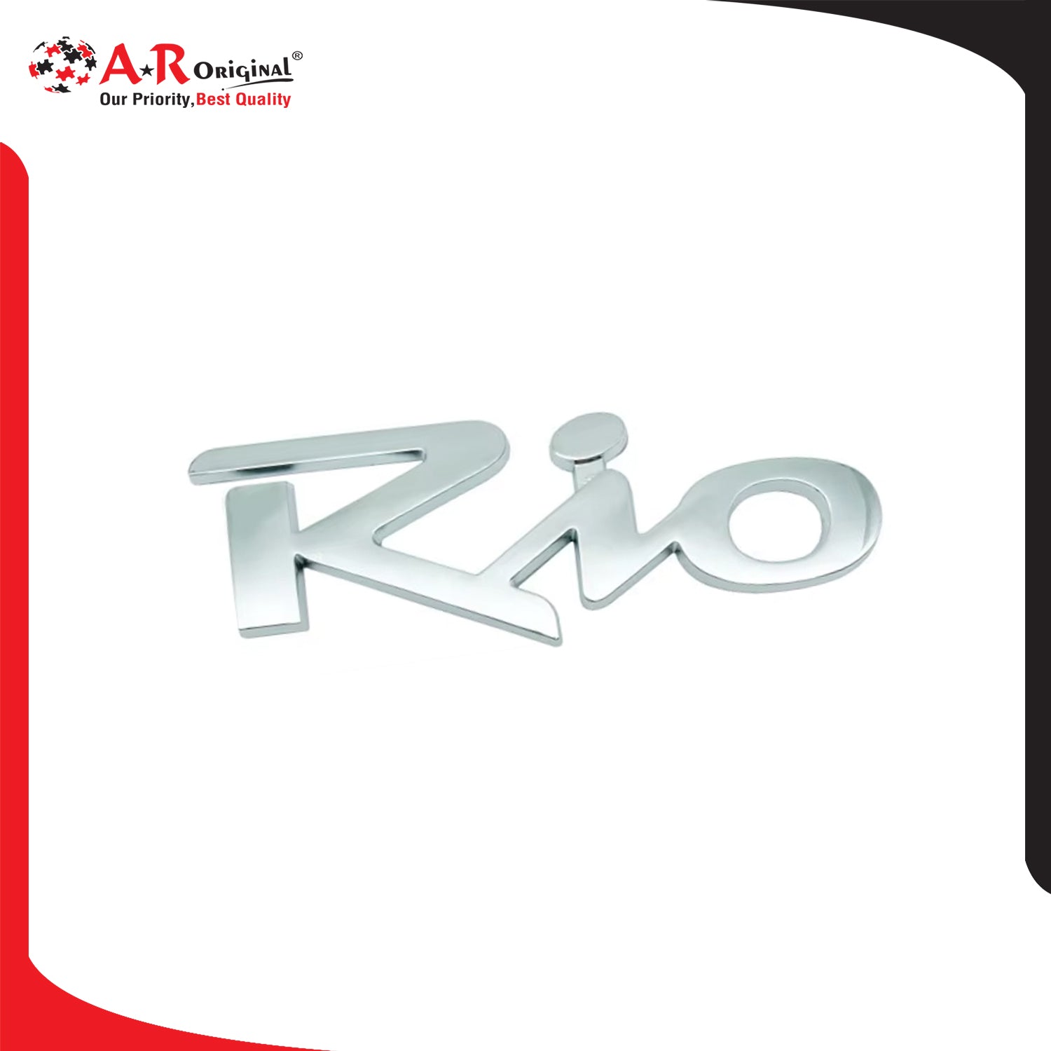 Rio Kia Emblem Chrome IP Badge