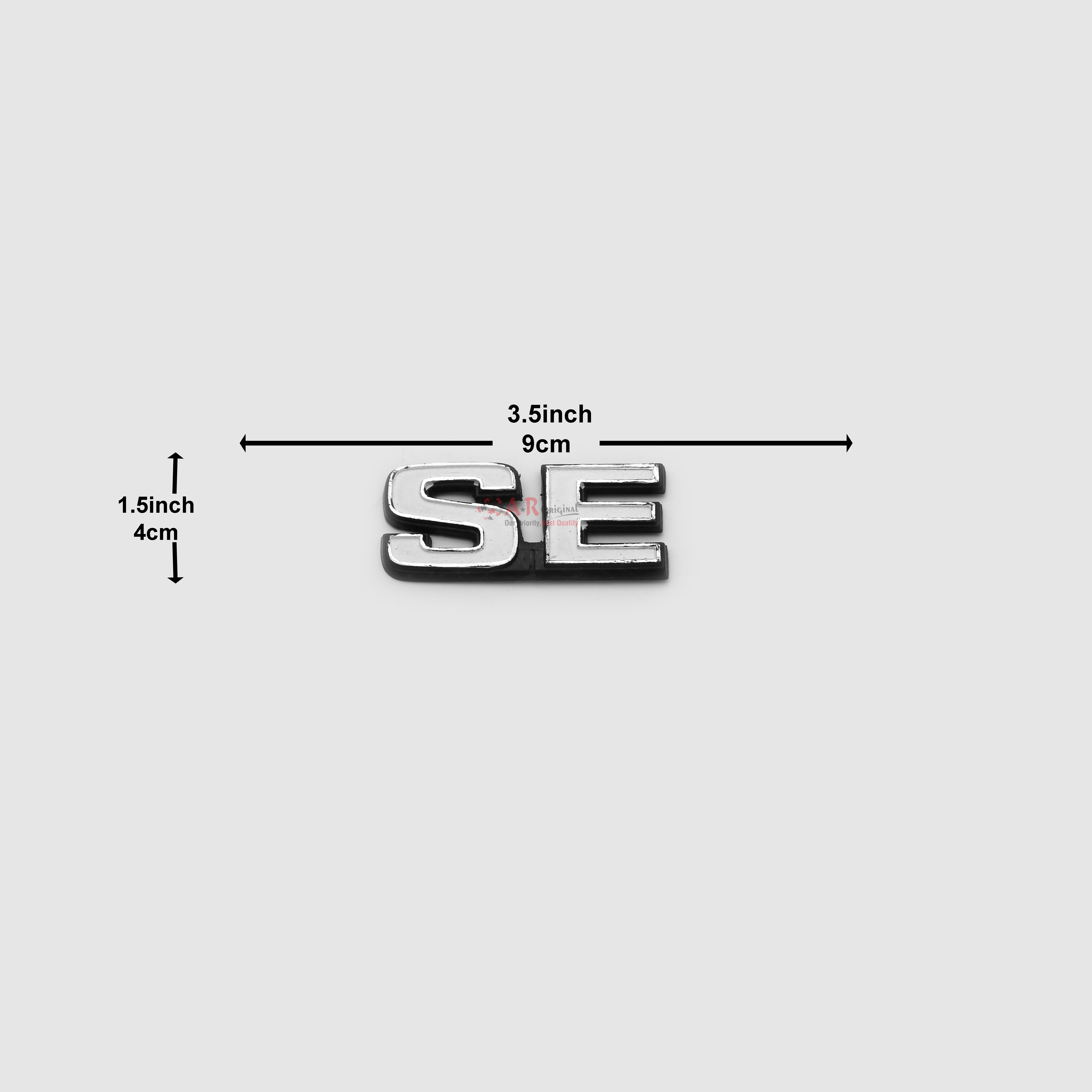SE Emblem 1.5x3.5inch-4x8cm Black LC Badge