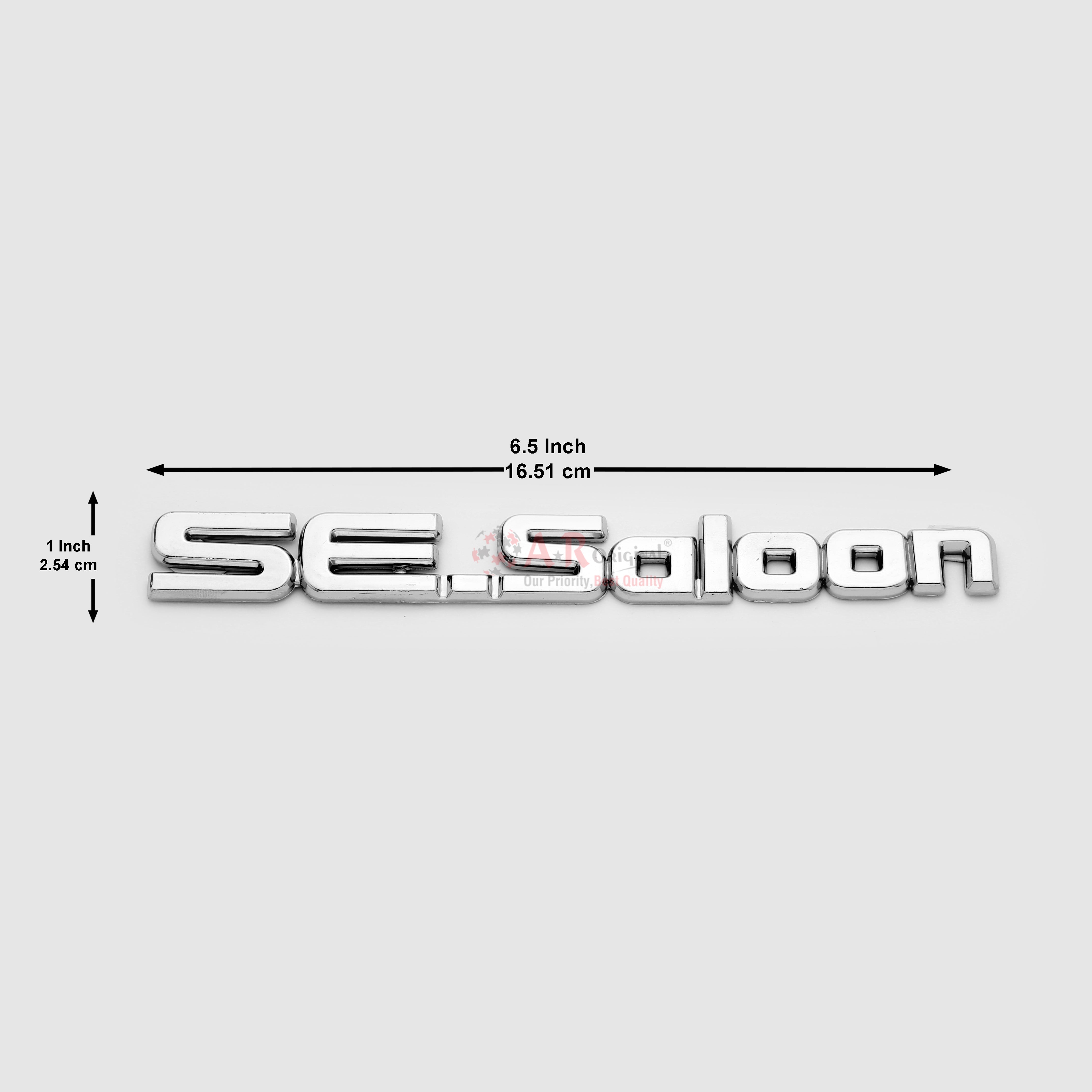 SESaloon 1x6.5inch-2.5x16.5cm Emblem Chrome LC Badge