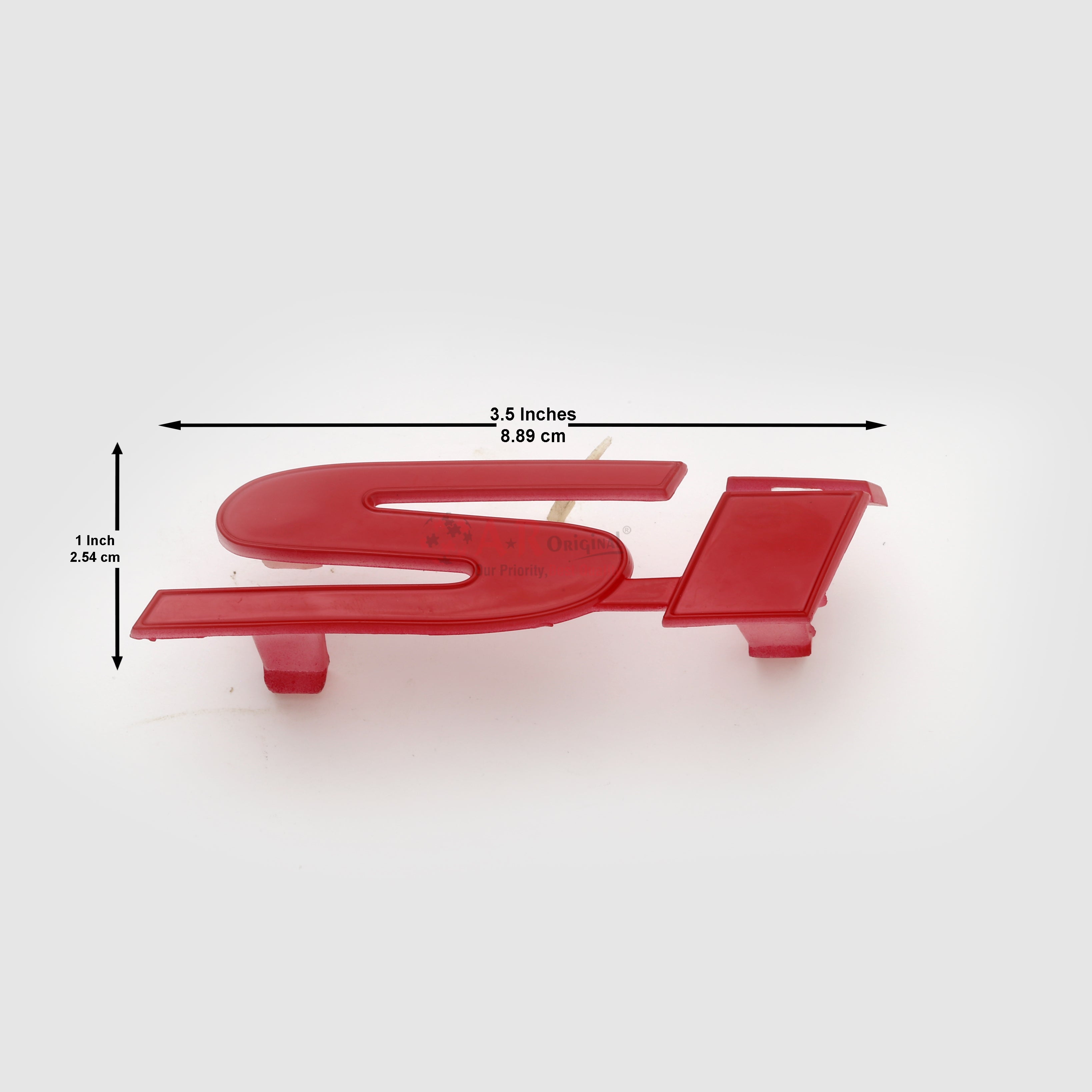 SI Emblem Red Clip Fit A 1x3.5-2.5x9cm inch IP Badge