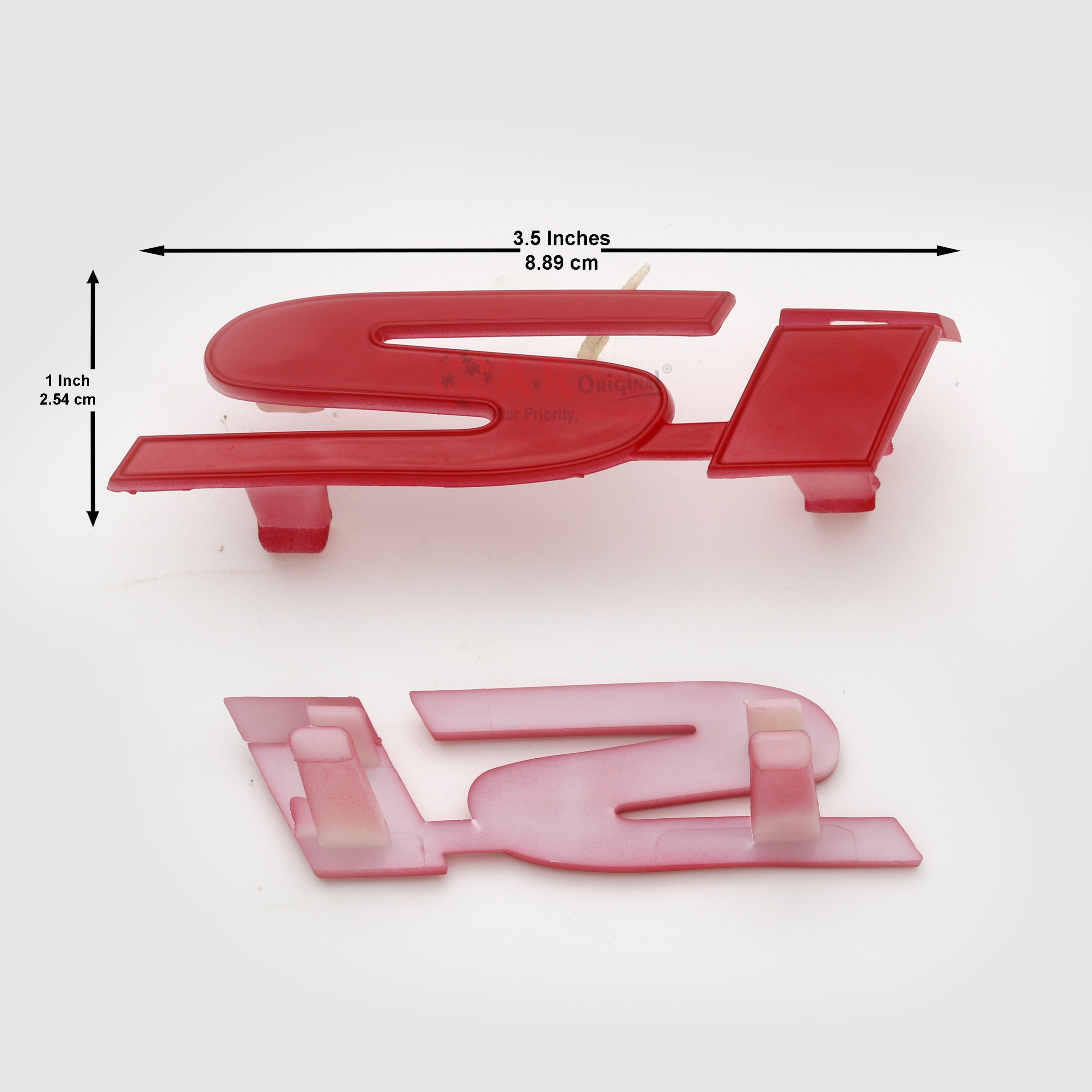 SI Emblem Red Clip Fit A 1x3.5-2.5x9cm inch IP Badge