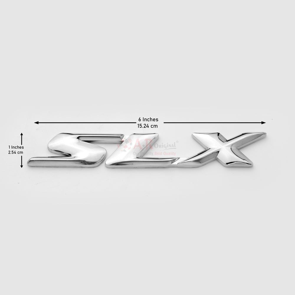 SLX Emblem Acura 1x6inch-2.5x15cm Chrome IP Badge
