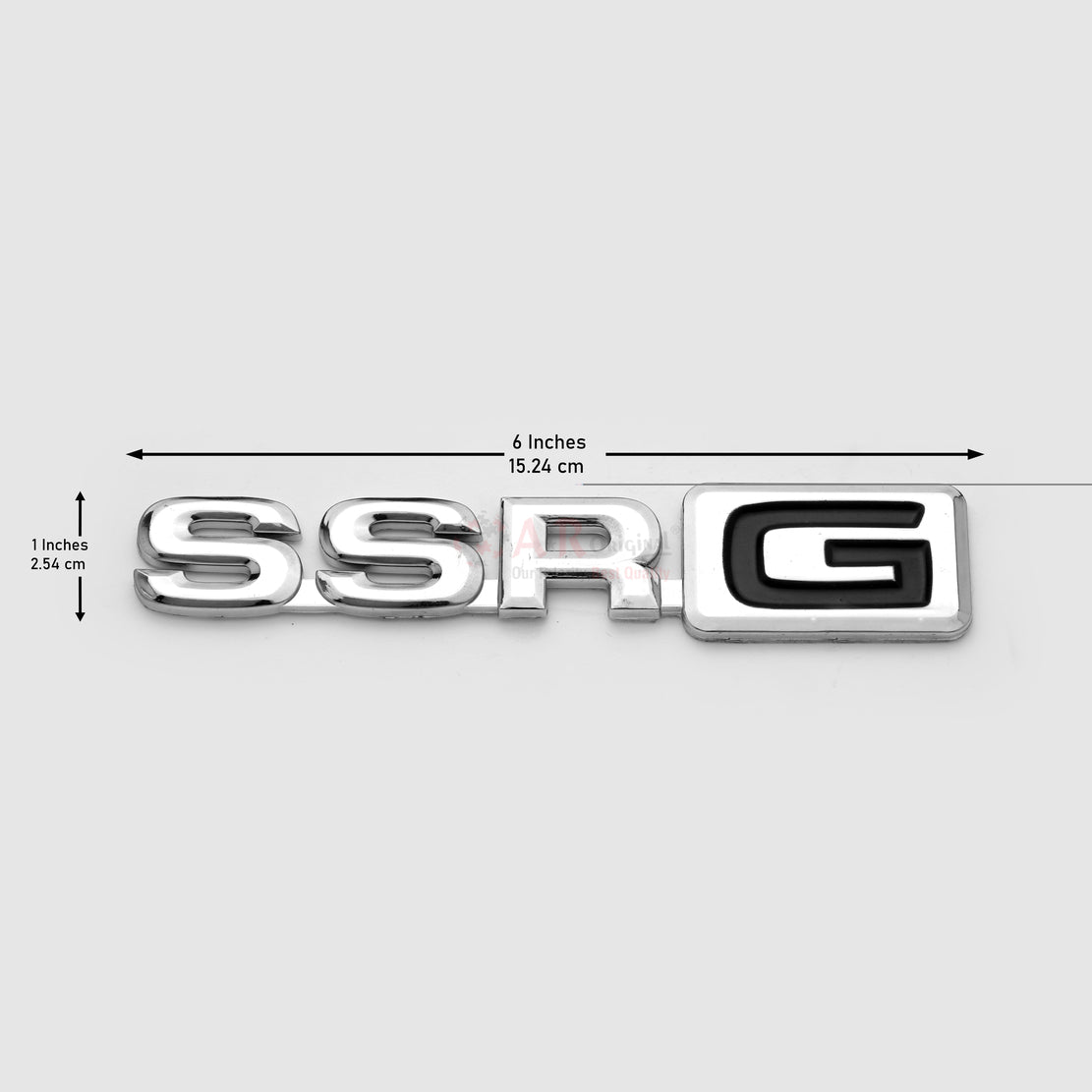 SSRG Emblem 1x6inch-2.5x15cm Join Alpha Chrome LC Badge
