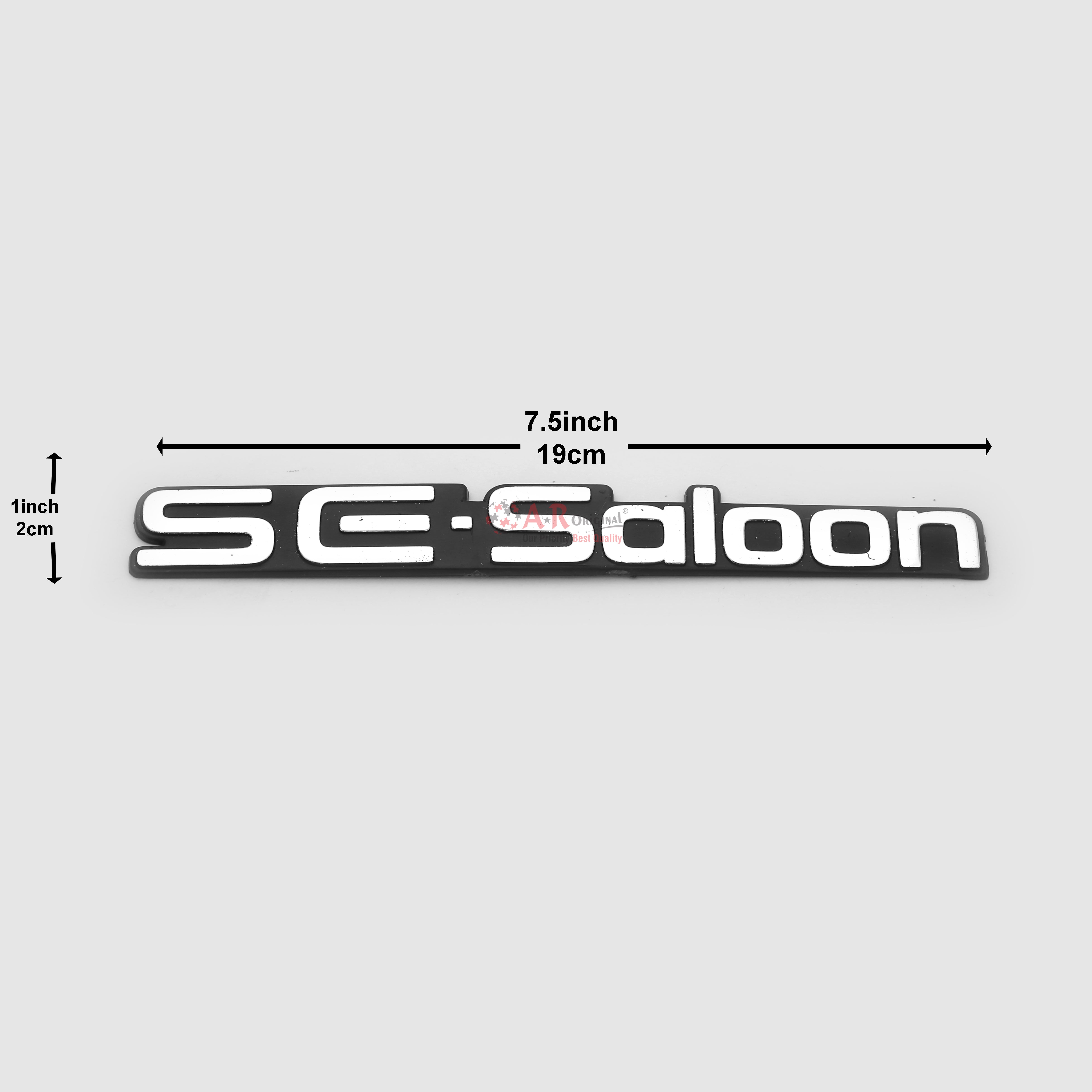 SeSaloon Emblem 1x7.5inch-2x19cm Black LC Badge