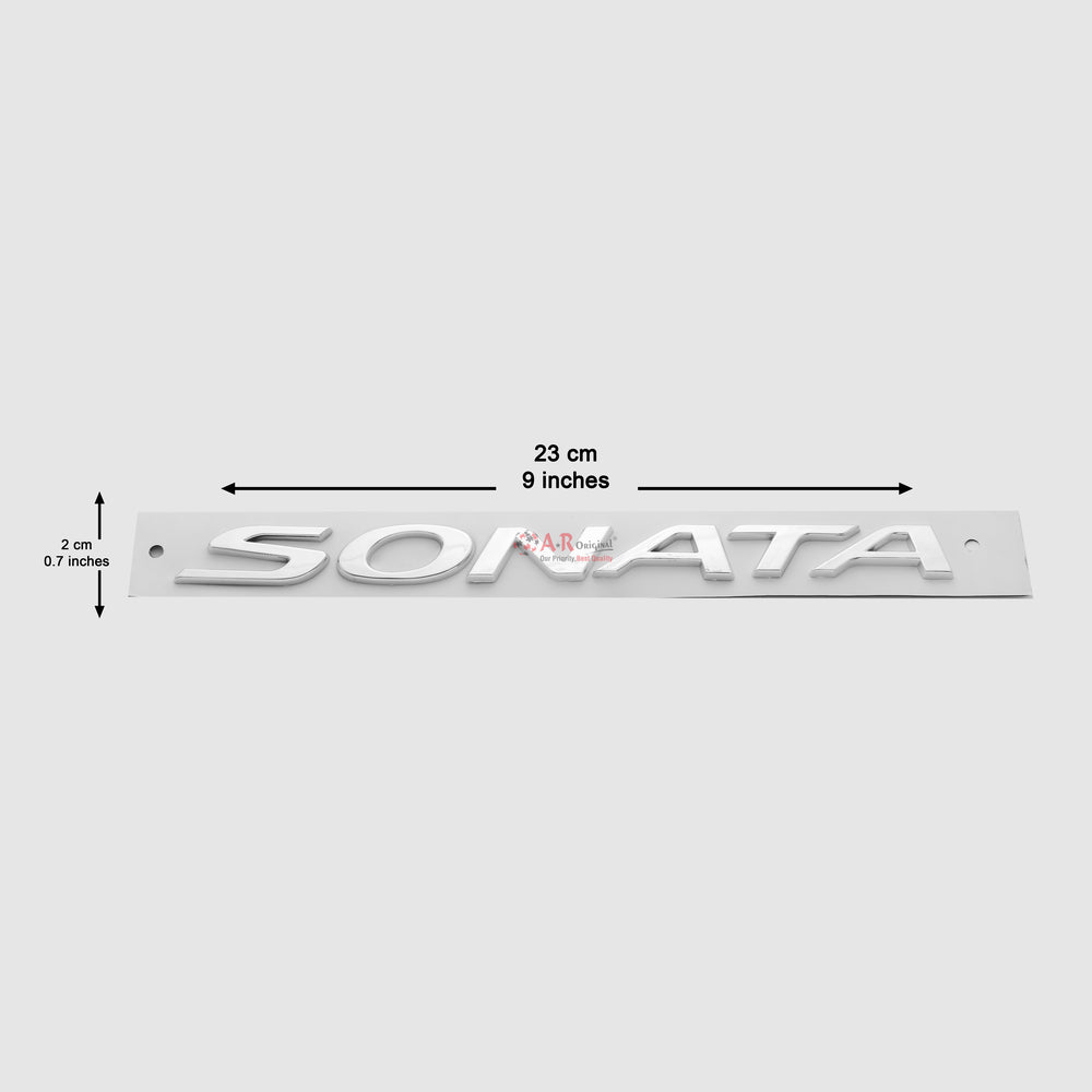 Sonata Emblem Hyundai 2x23cm Big Chrome IP Badge