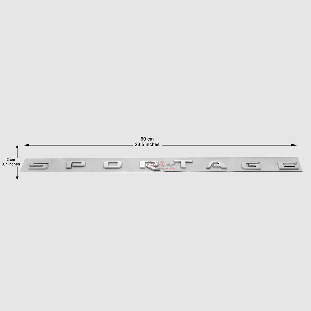 Sportage Emblem 2x60cm Jumbo Chrome IP Badge