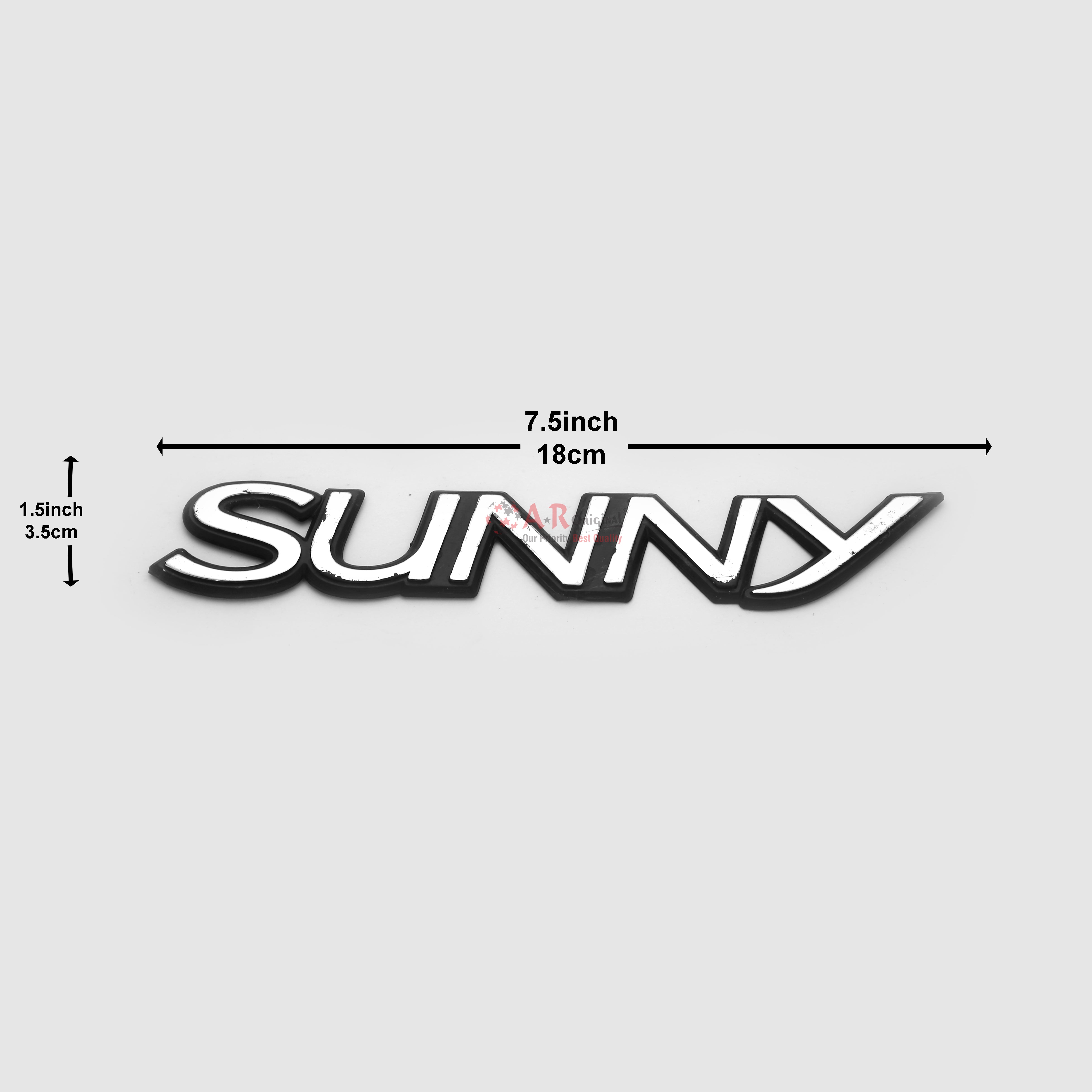 Sunny Emblem 1.5x7.5inch-3.5x18cm Black LC Badge