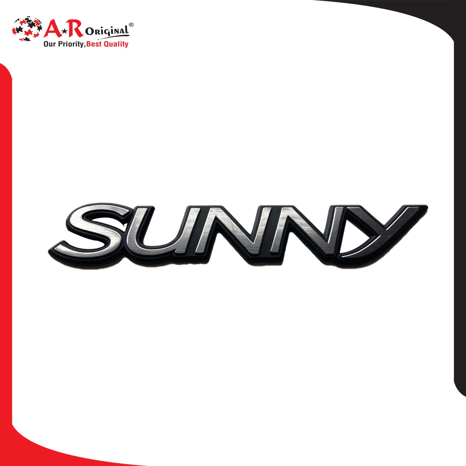 Sunny Emblem 1.5x7.5inch-3.5x18cm Black LC Badge