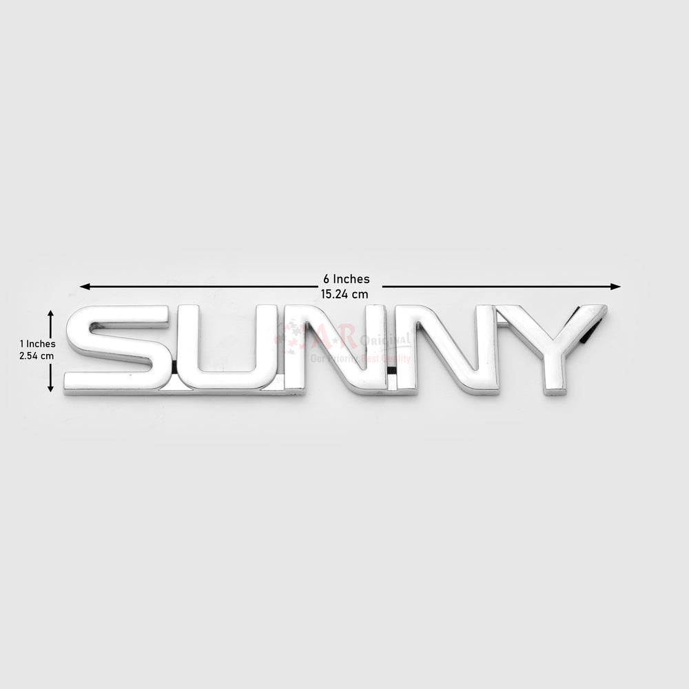 Sunny Emblem Join Alpha 1x6inch-2.5x15cm Chrome LC Badge