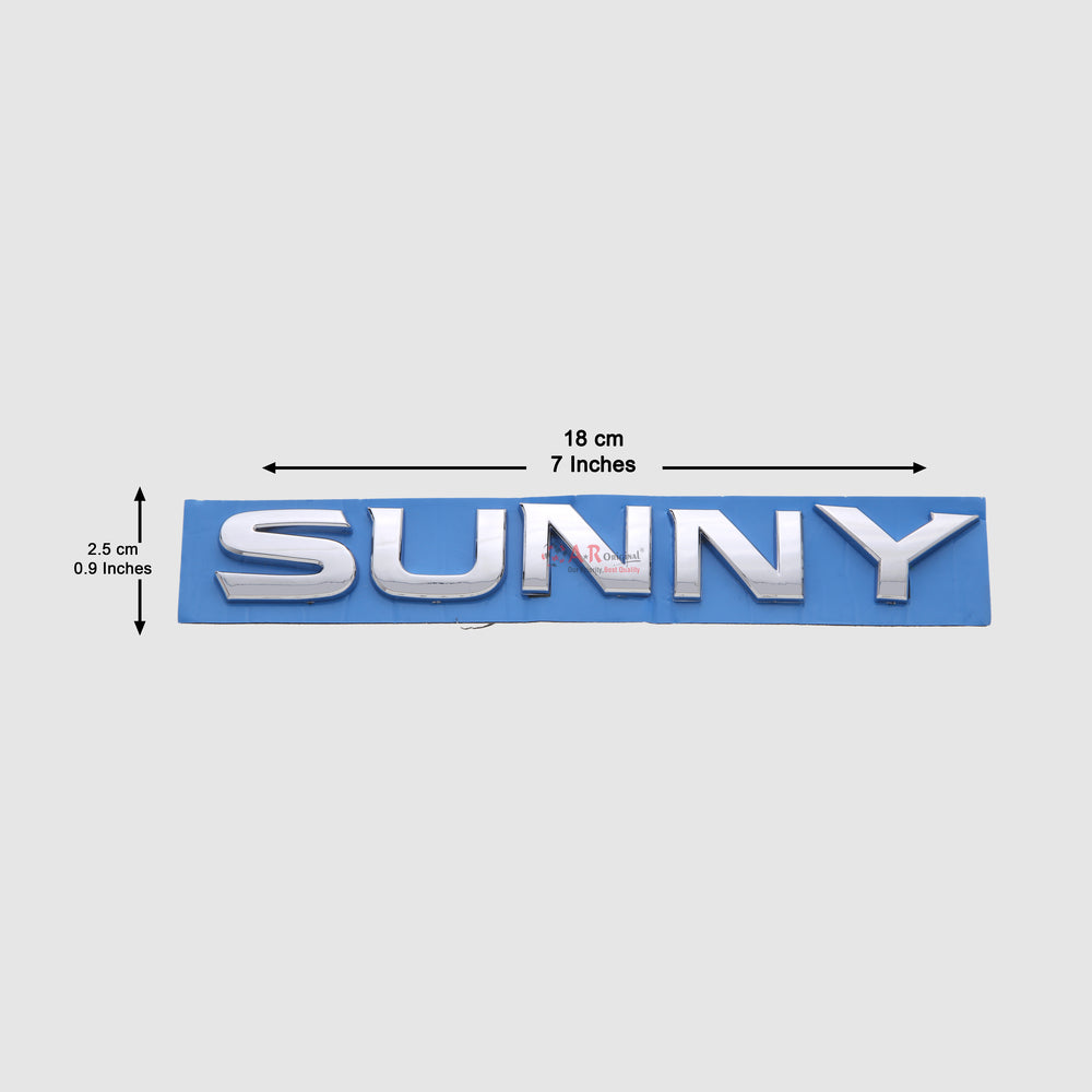 Sunny Emblem Nissan 2.5x18cm Chrome IP Badge