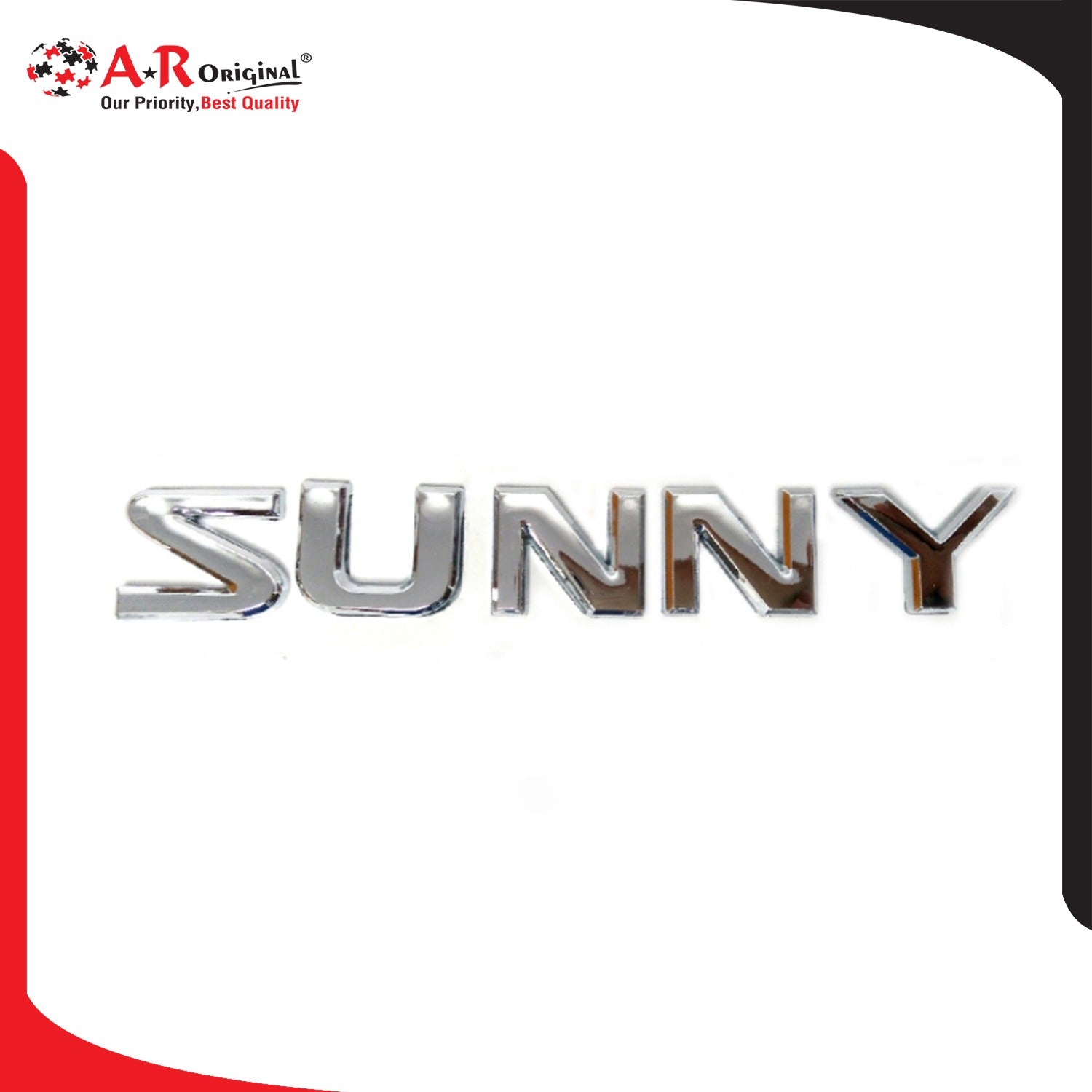 Sunny Emblem Join Alpha 1x6inch-2.5x15cm Black IP Badge