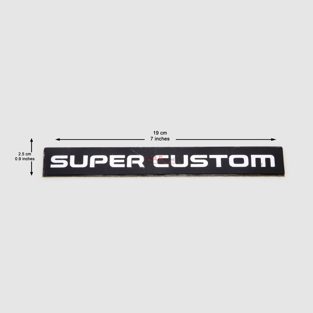 Super Custom Emblem 2.5x19cm Chrome LC Badge