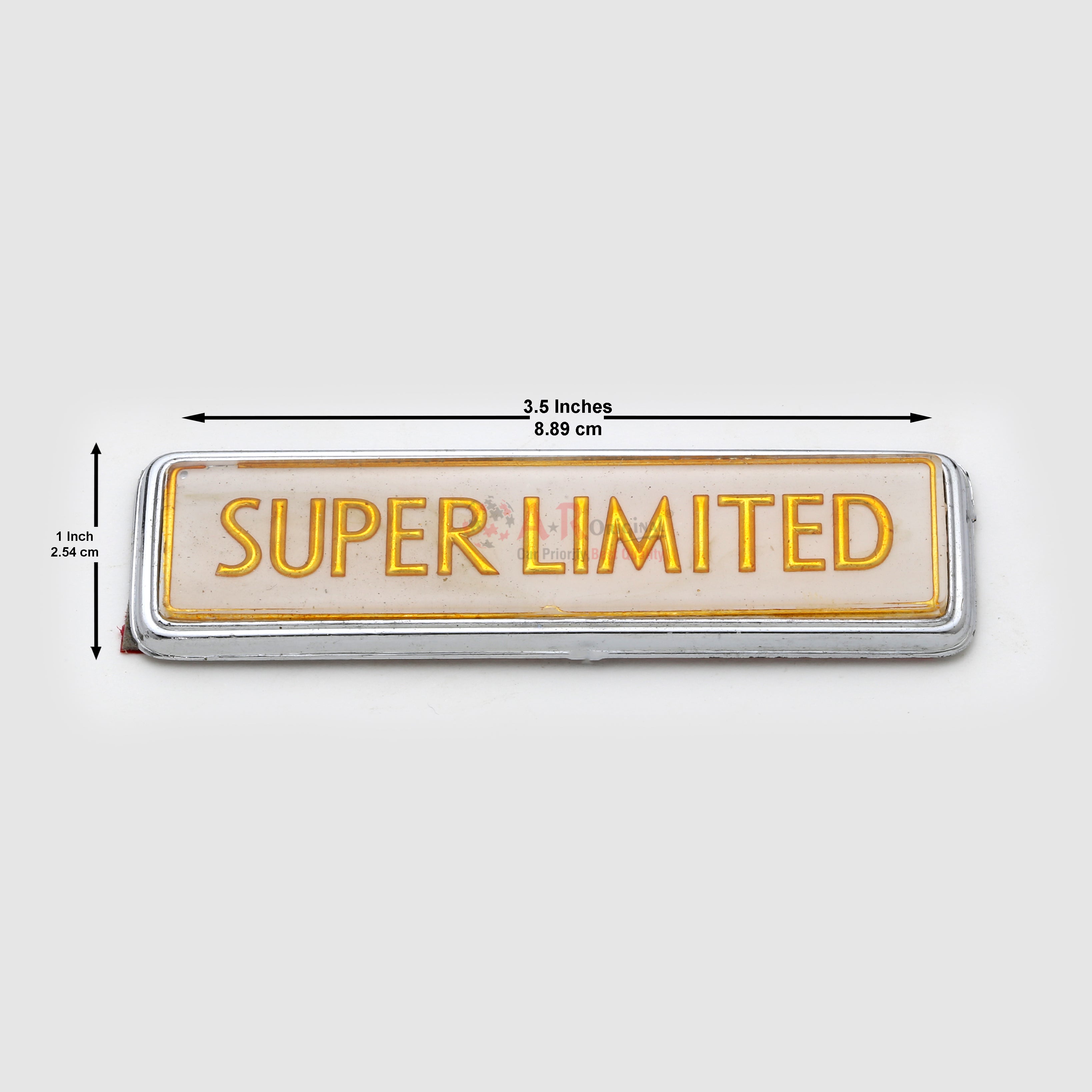 SuperLimited Emblem 1x3.5inch-2.5x9cm Coat Golden LC Badge