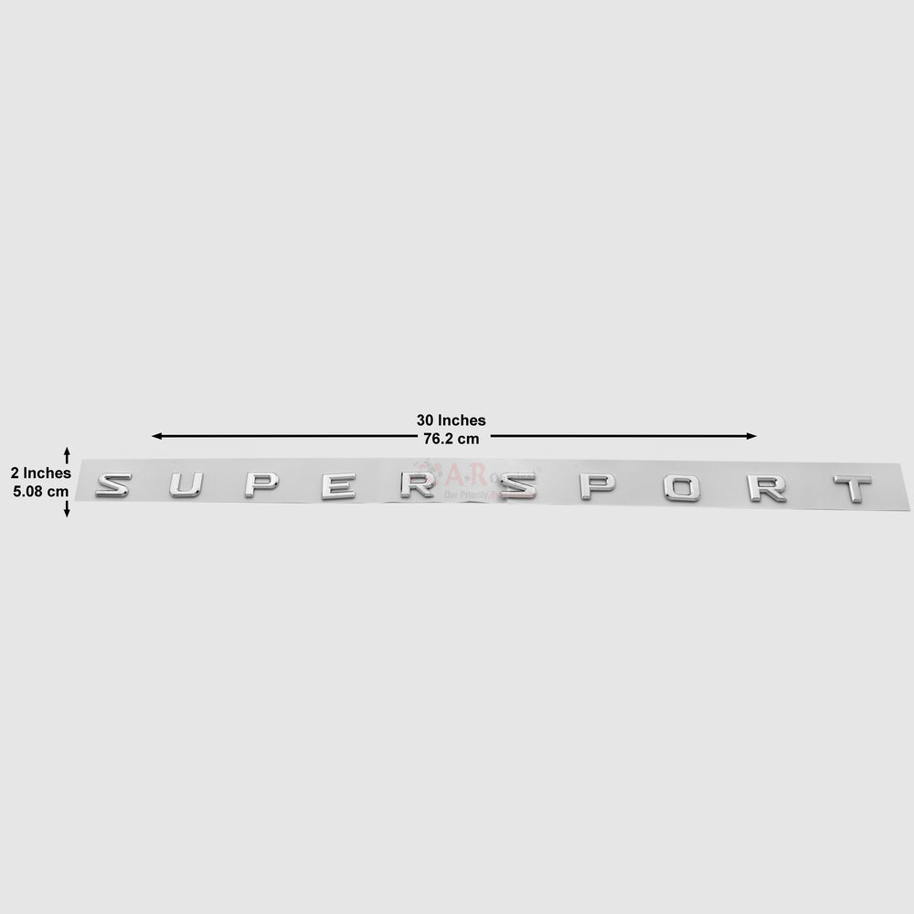 Super Sport Emblem Lexus Bonnet 2x30inch-5x75cm Chrome IP Badge
