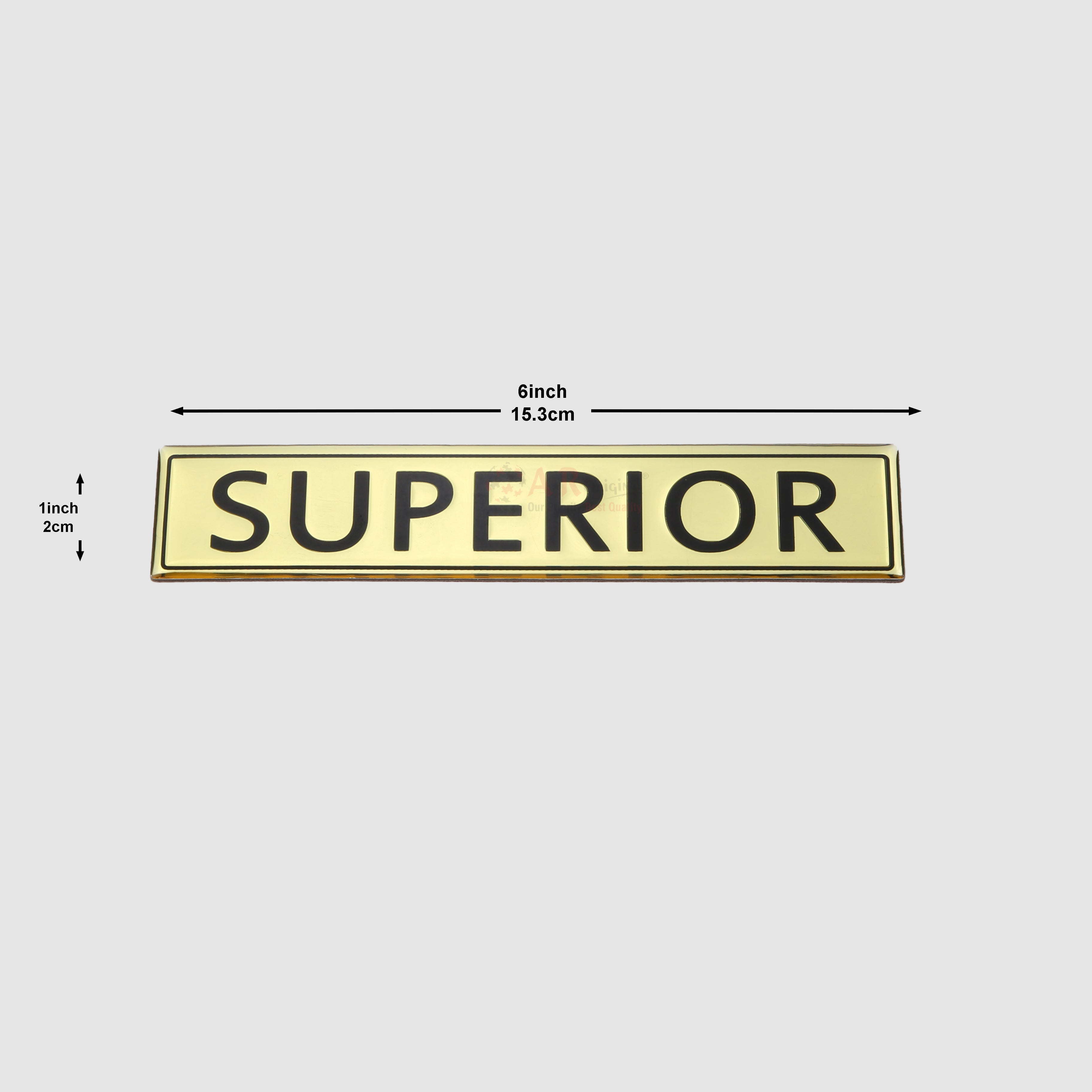 Superior Emblem 1.25x6inch-3x15cm Coating IP Badge