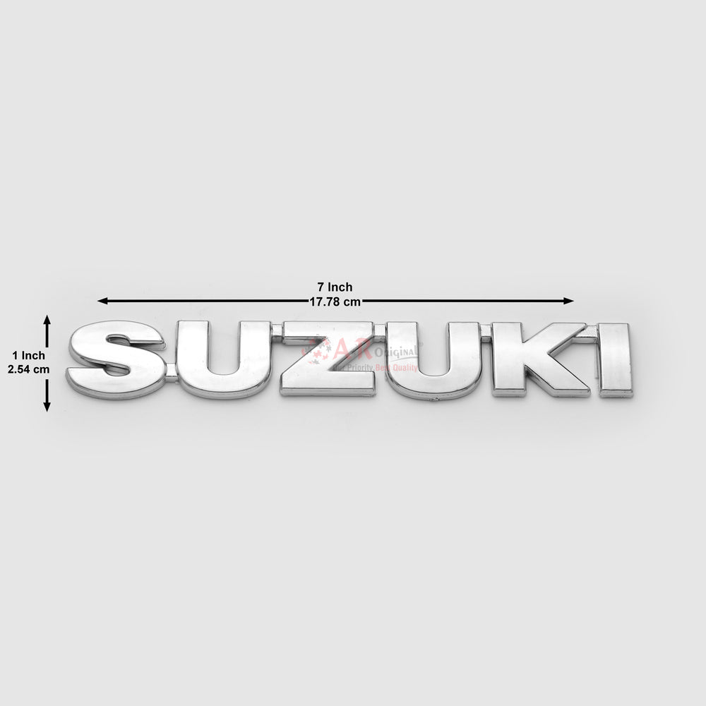 Suzuki Emblem 1.25x7inch-2.5x17.5cm Jimny Chrome LC Badge