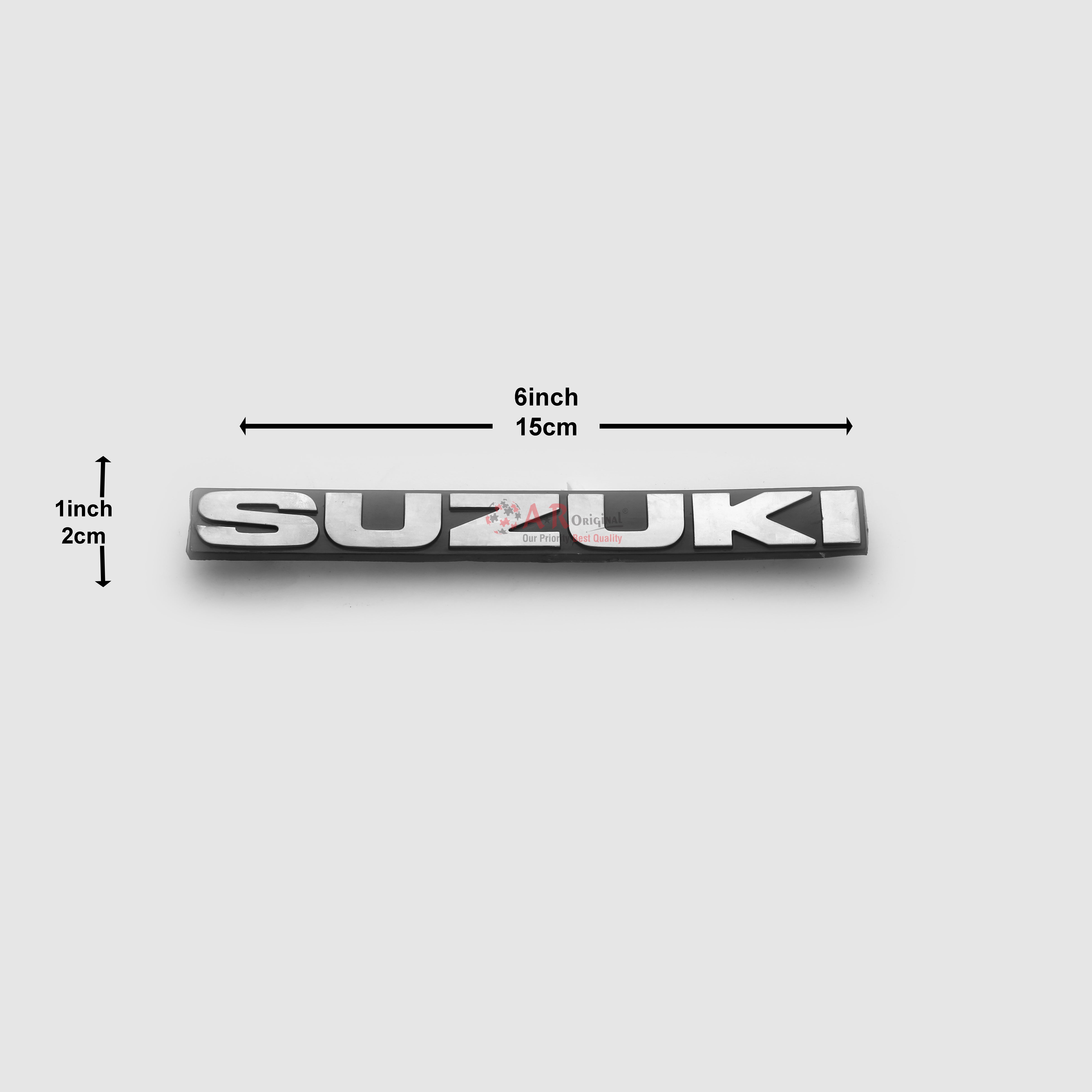 Suzuki Emblem 1x6inch-2x16cm Black LC Badge