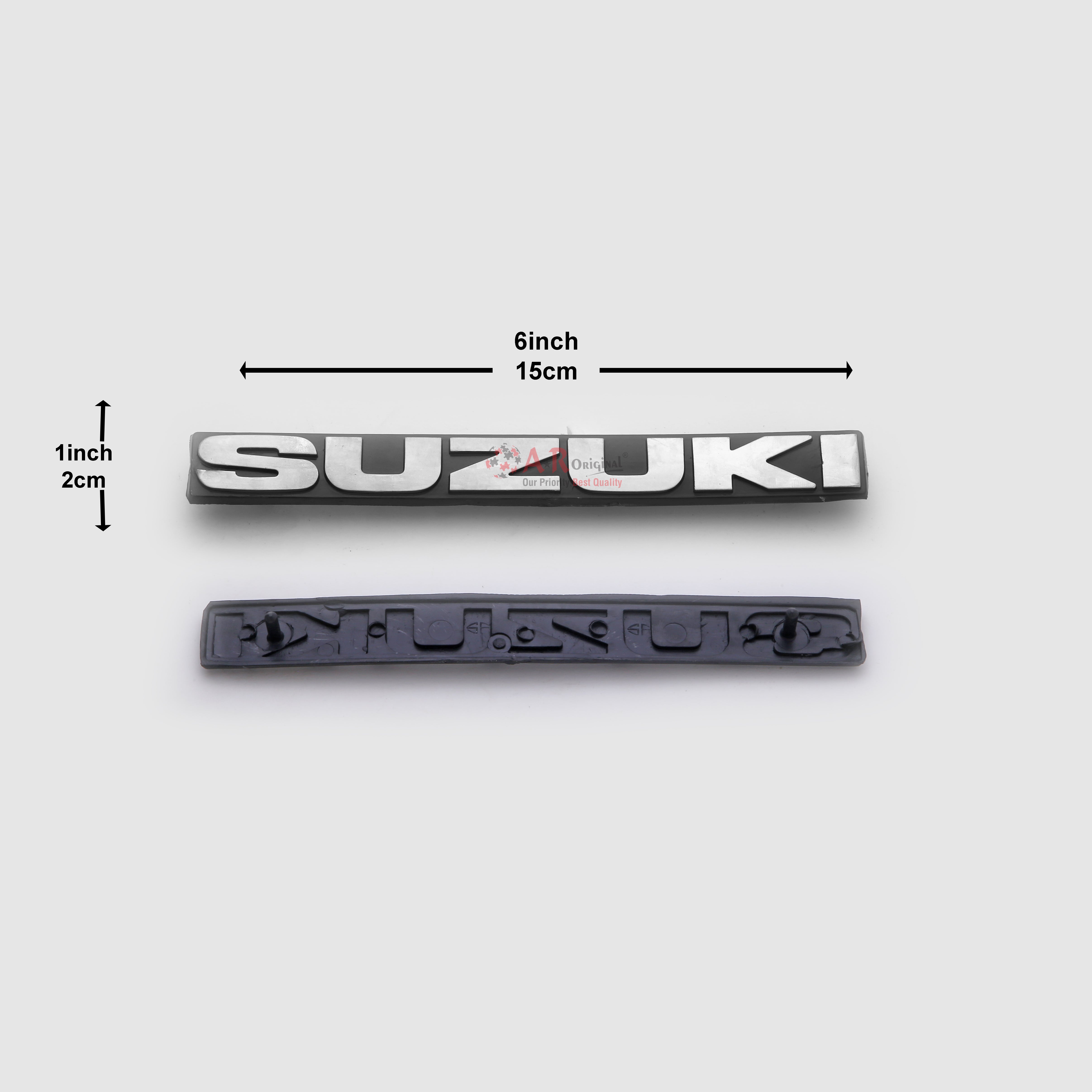 Suzuki Emblem 1x6inch-2x16cm Black LC Badge