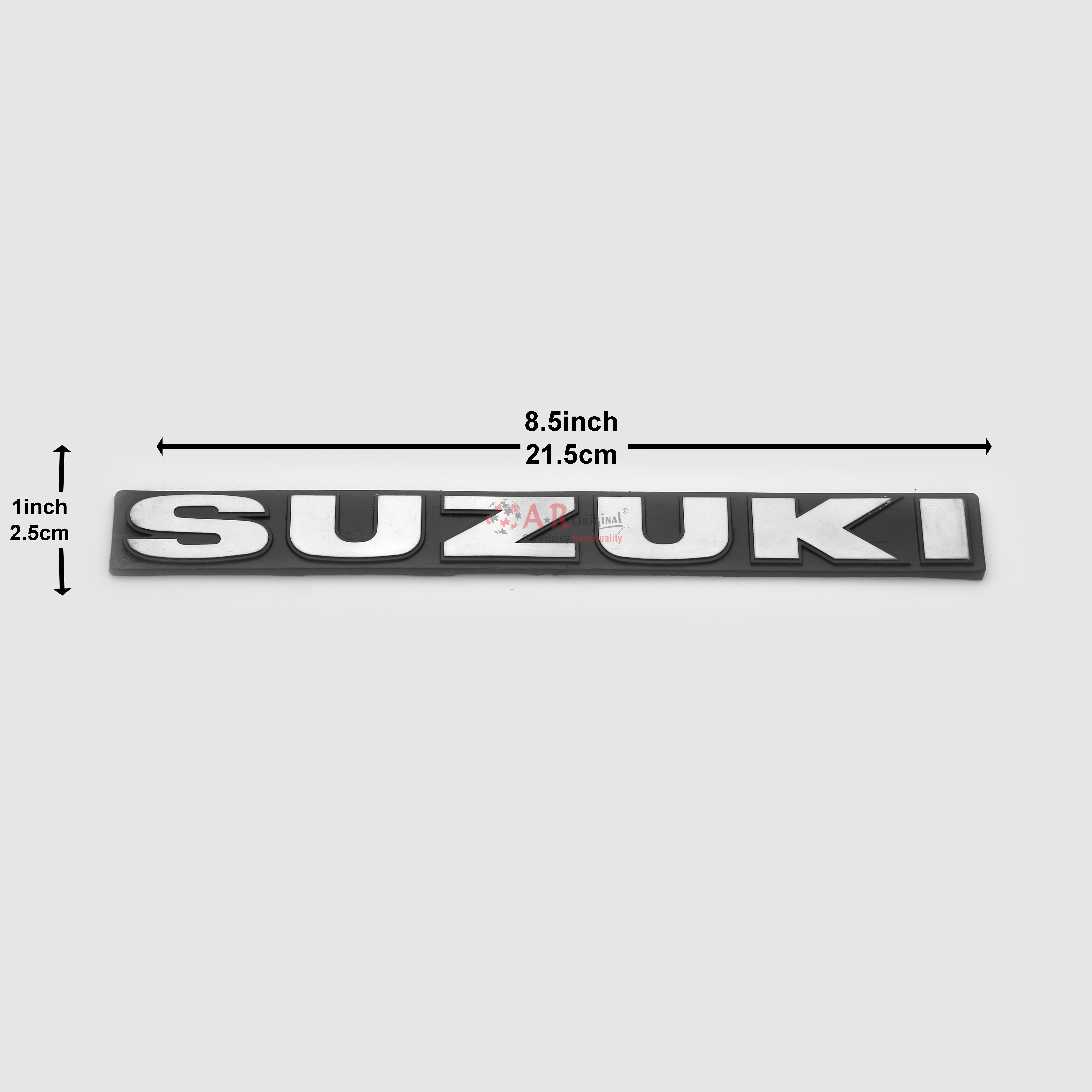 Suzuki Emblem 1x8.5inch-2.5x21.5cm Black LC Badge