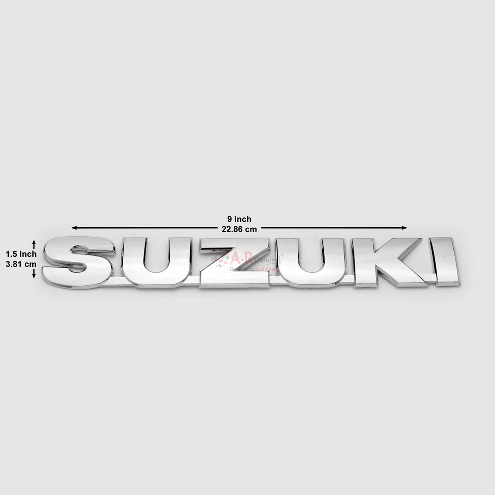 Suzuki Emblem 2x9inch-2.5x23cm Big Chrome LC Badge