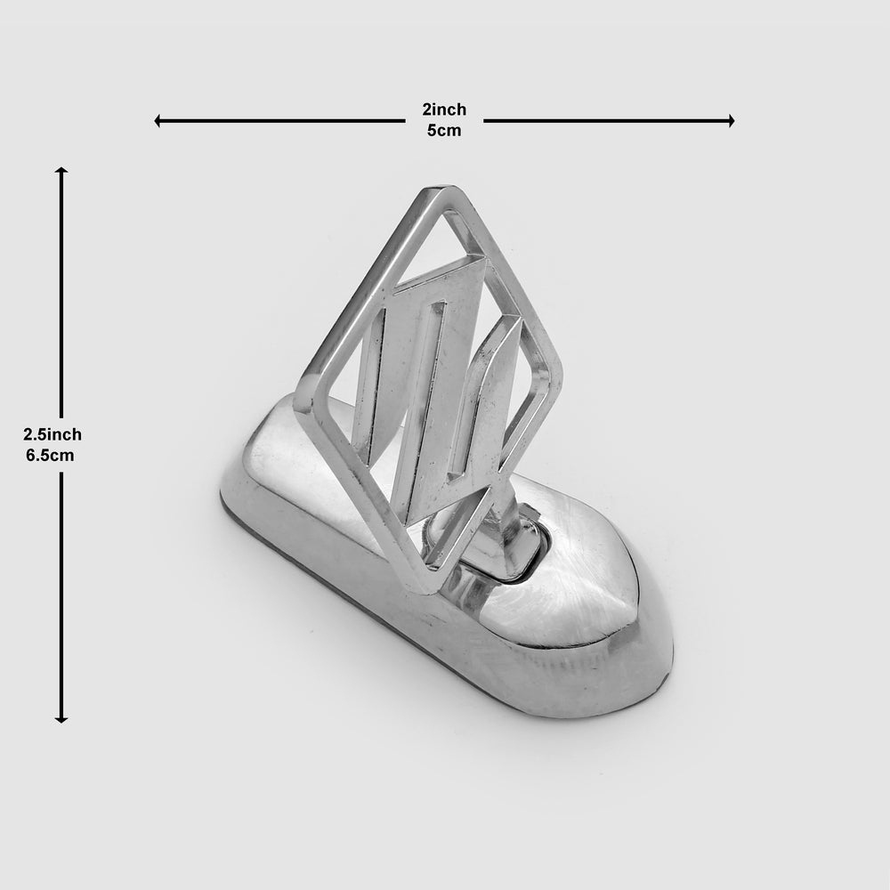 Suzuki Hood Logo 2x2.5inch-5x6.5cm Metal Bonnet Emblem Movable Heavy Chrome IP Badge