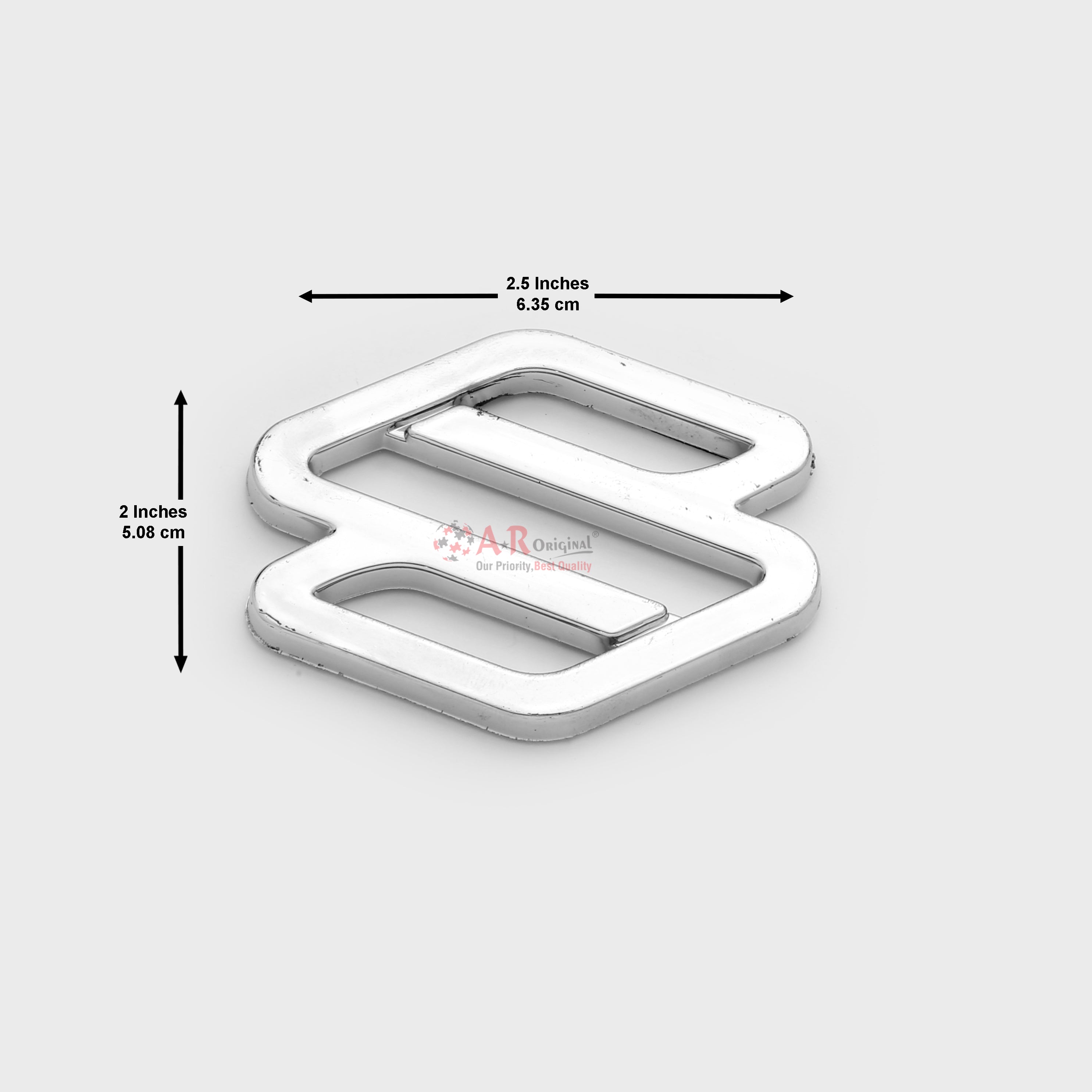 Suzuki Logo 2x2.5inch-5x6.5cm Cut Small Flat Chrome LC Badge