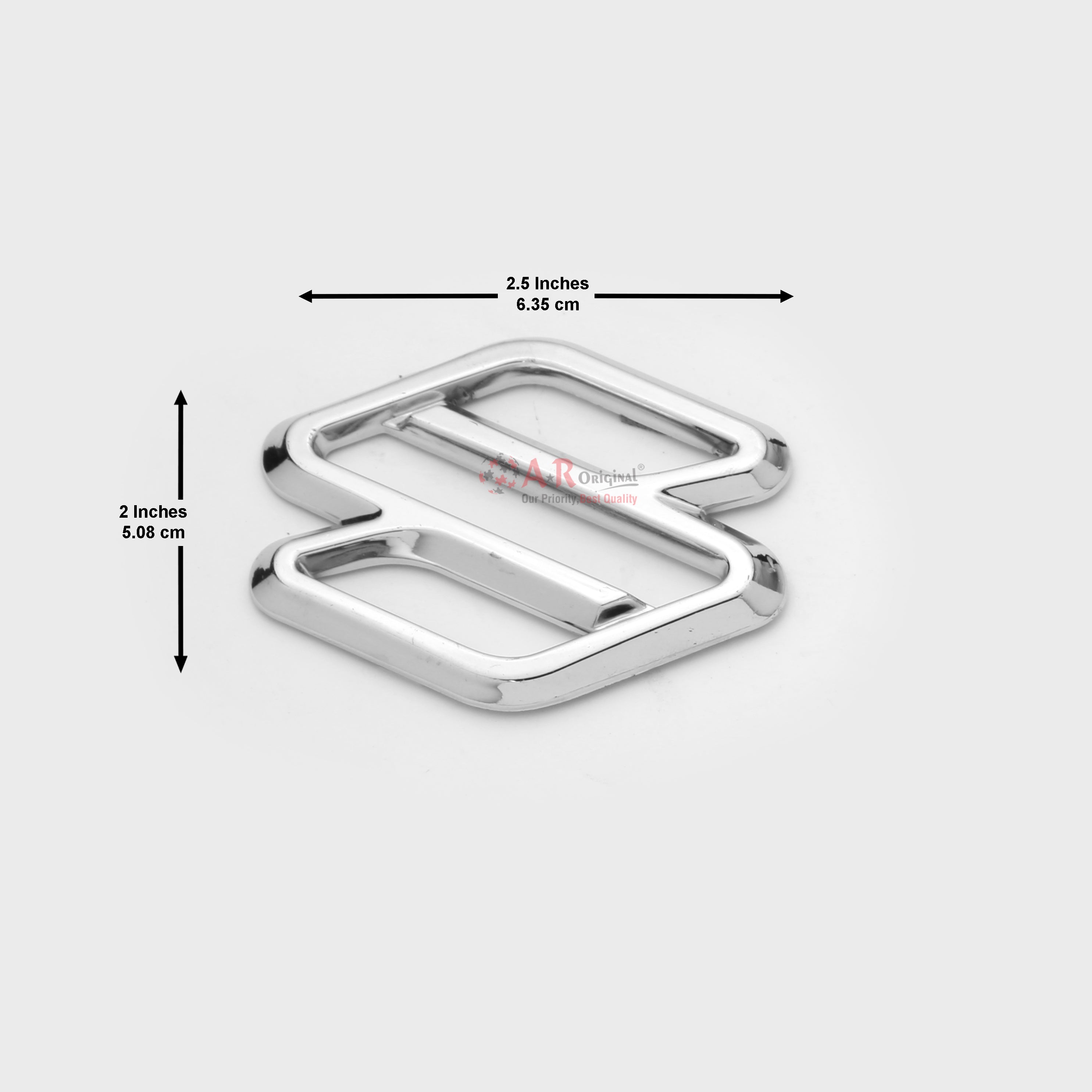 Suzuki Logo 2x2.5inch-5x6.5cm Cut Small Taper Chrome LC Badge