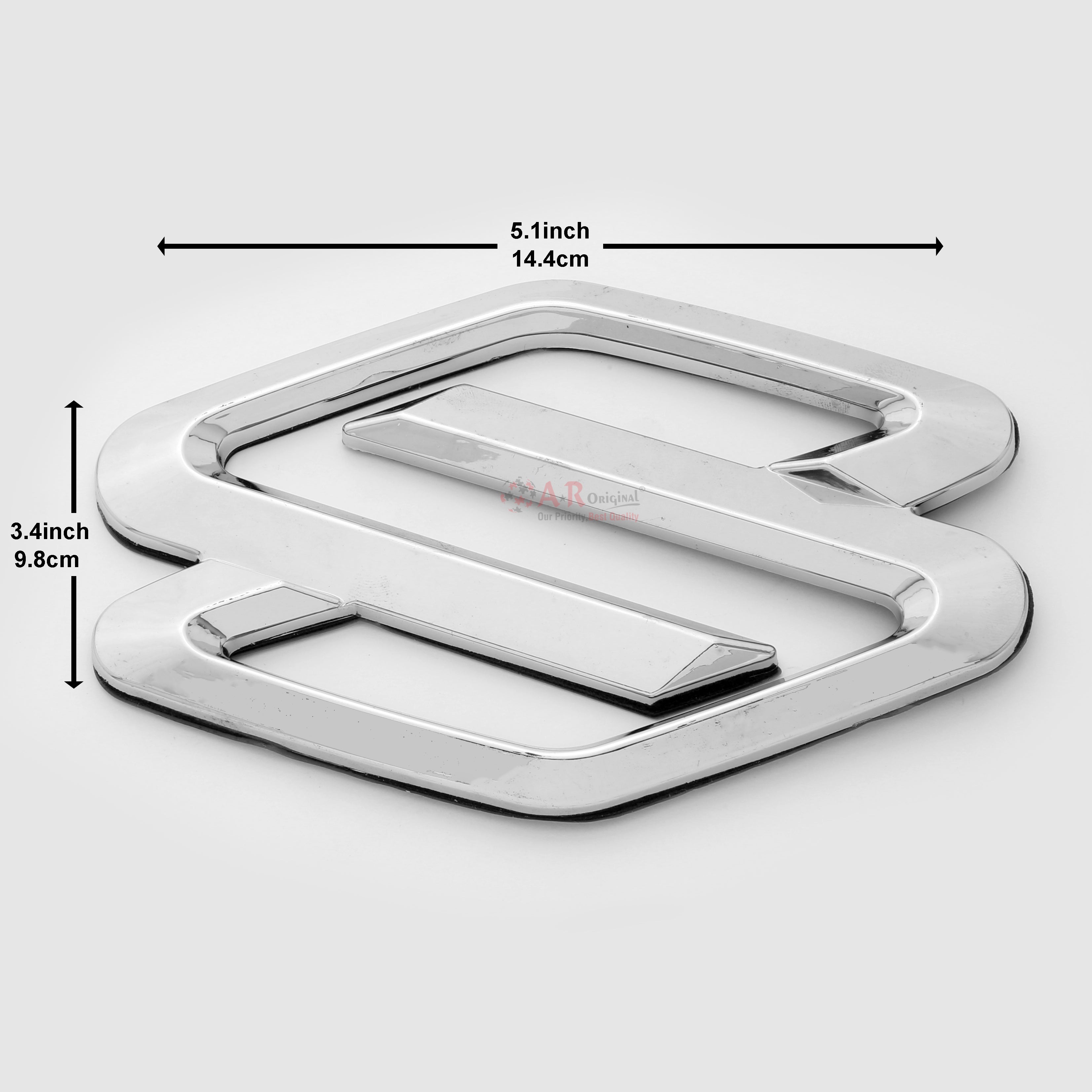 Suzuki Logo 3.5x5inch-10x14cm Chrome IP Badge