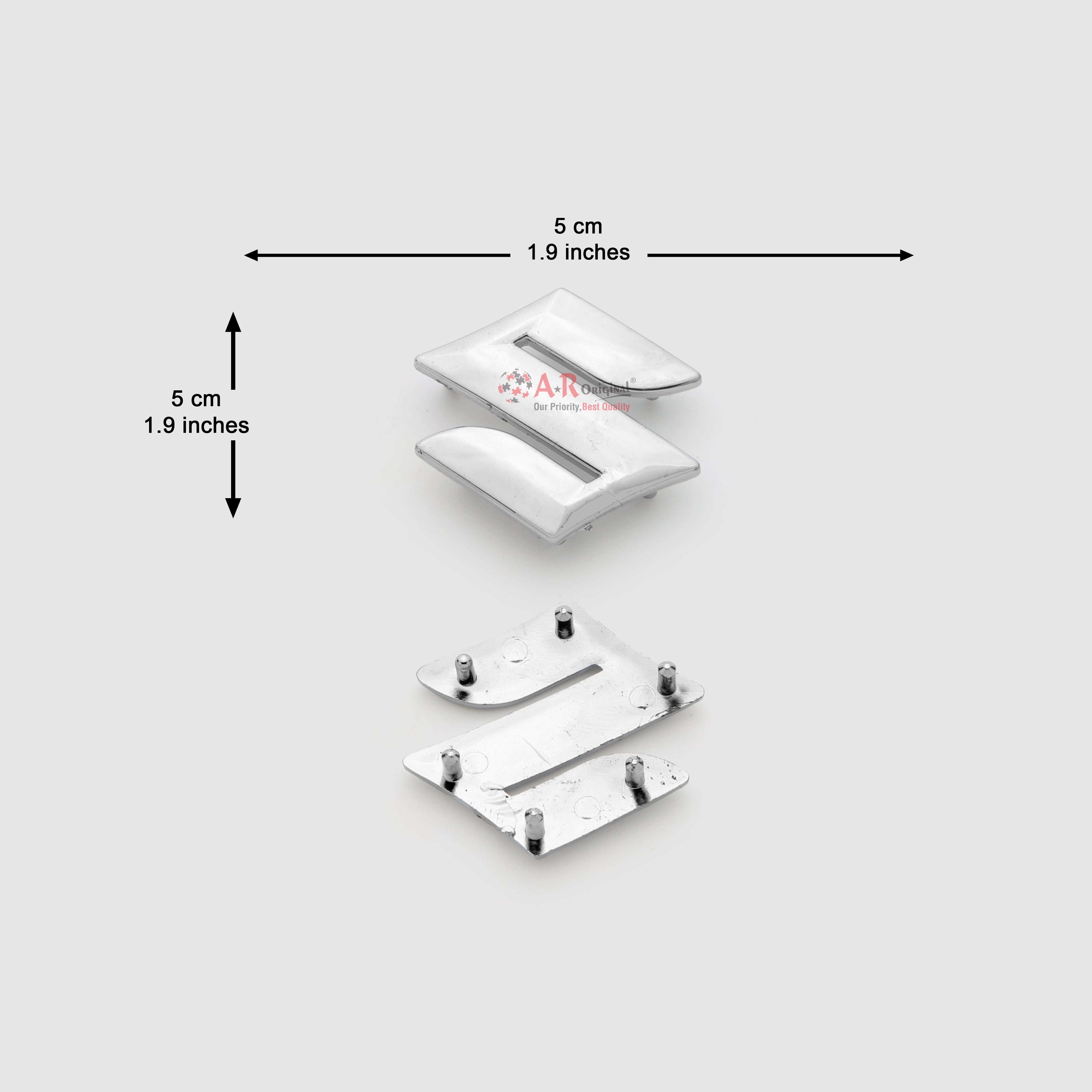 Suzuki Logo Pin Steering 5x5cm Chrome IP Badge