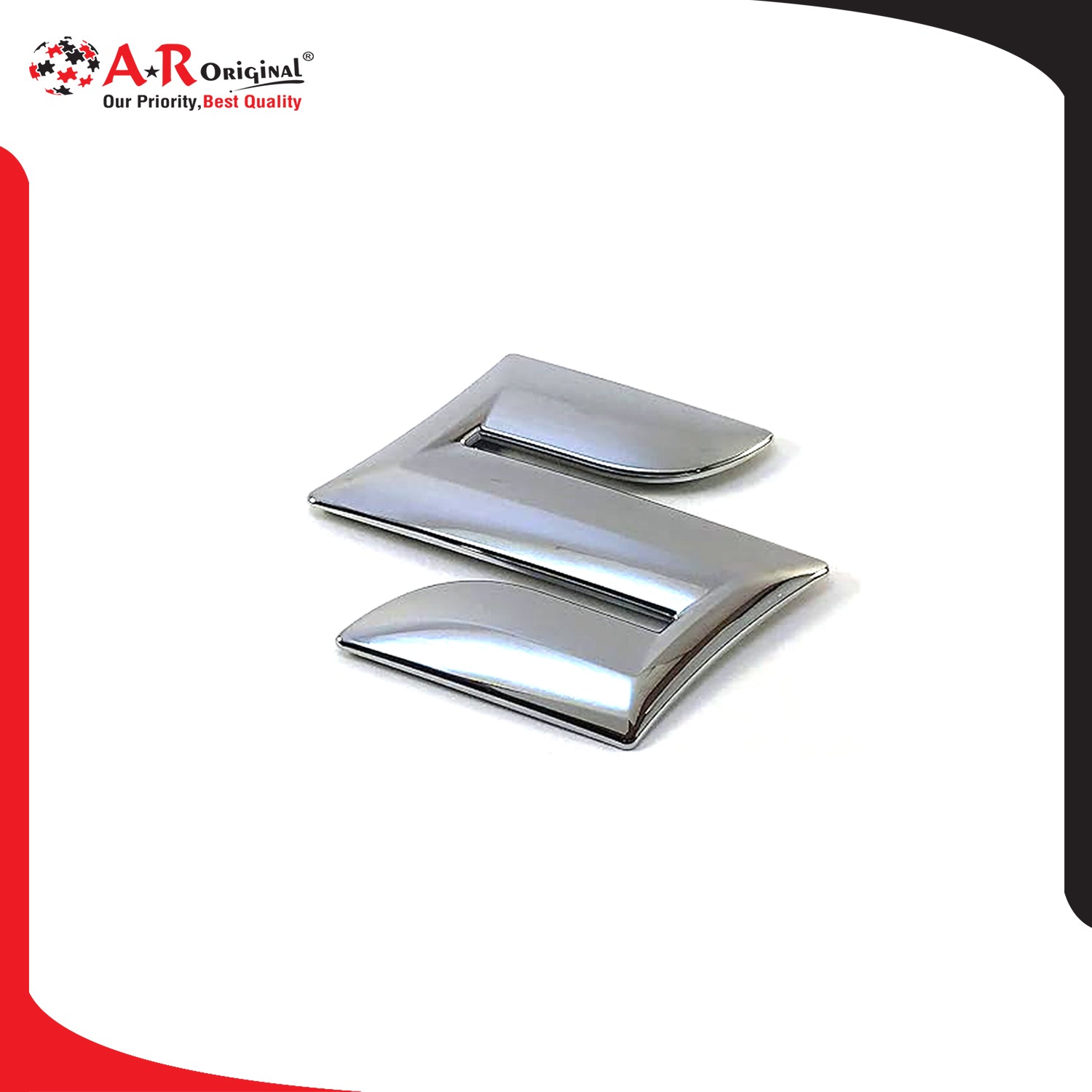 Suzuki Logo (Cultus) 2x2.5inch-5x6.5cm Full Small Chrome LC Badge