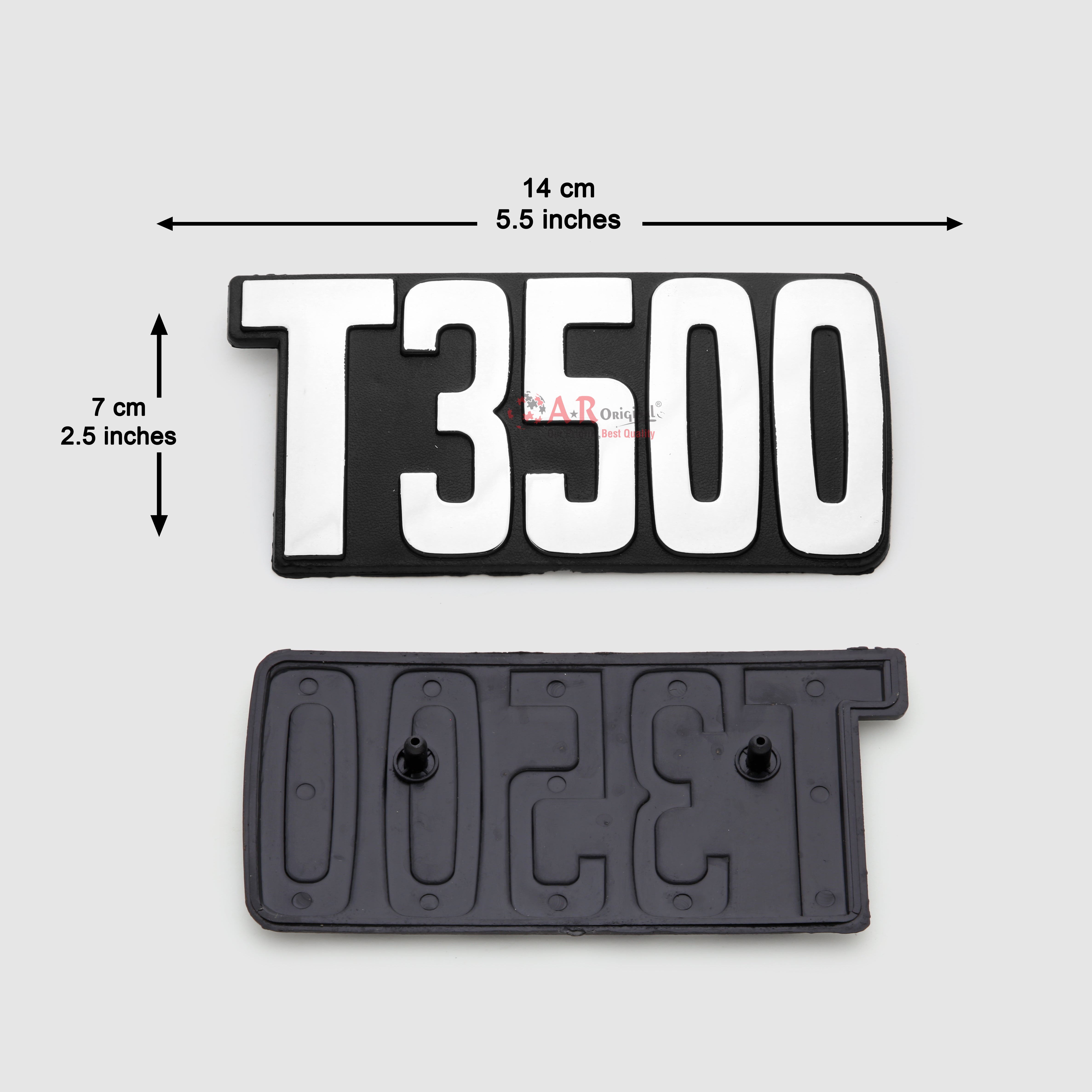 T3500 Emblem Mazda 7x14cm Black LC Badge