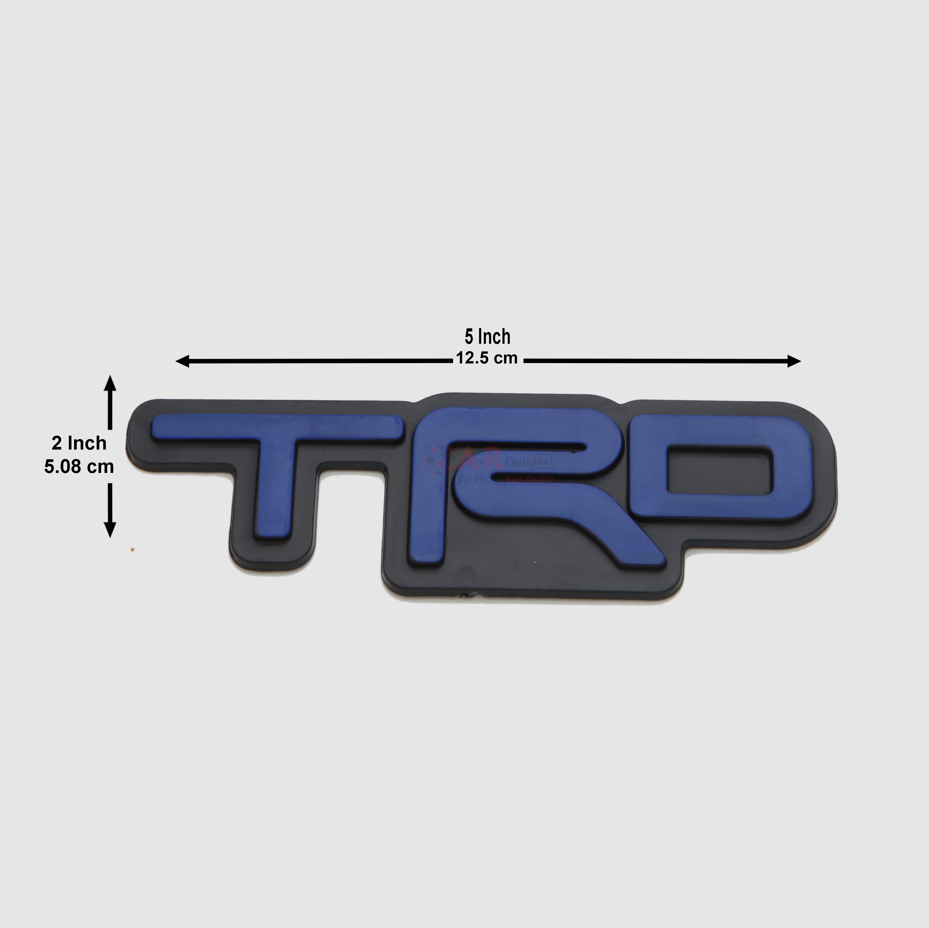 TRD Emblem 2x5inch-5x12.5cm New Font Red Chrome LC (2)