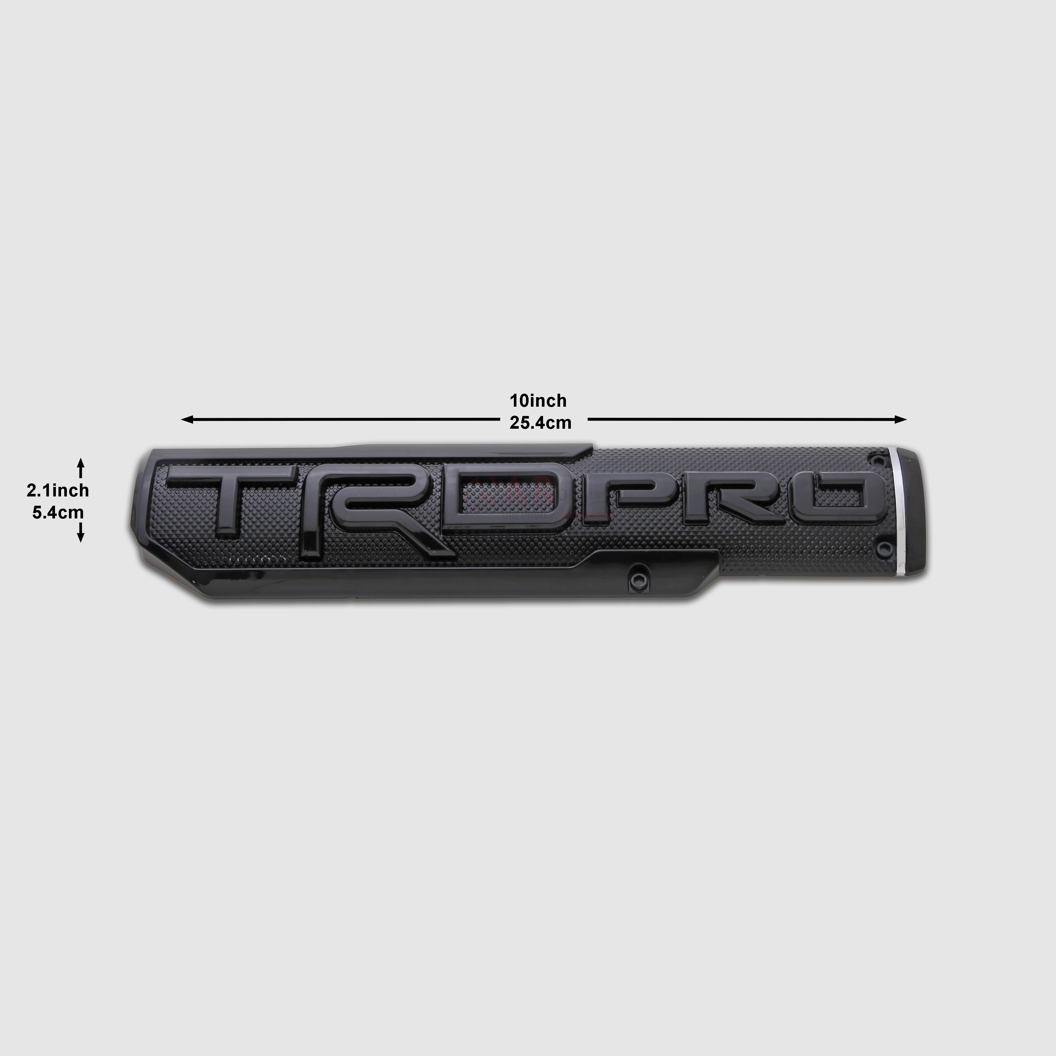 TRDPro 2x10inch-5x25cm Black Matt IP Badge