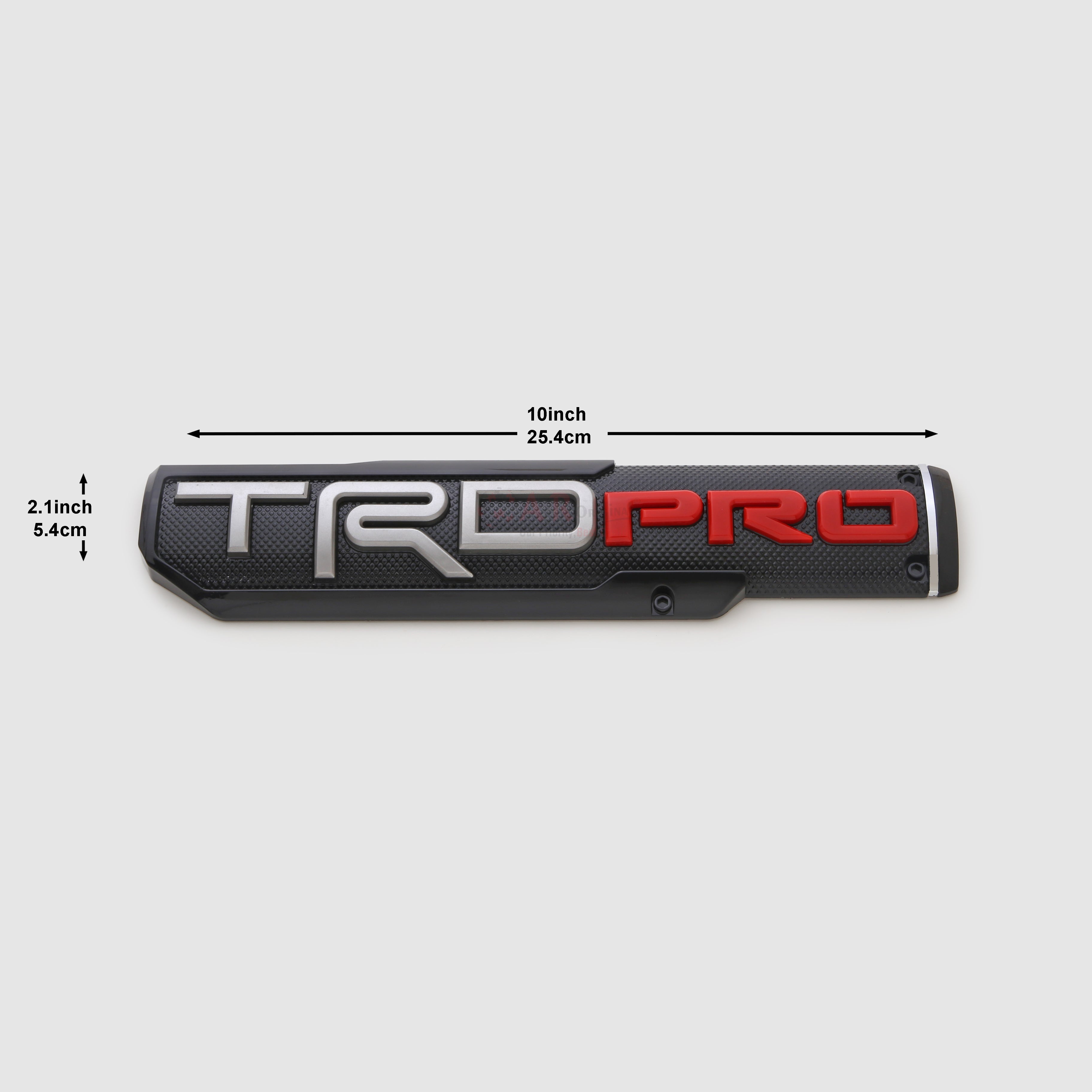 TRDPro 2x10inch-5x25cm Black Red IP Badge