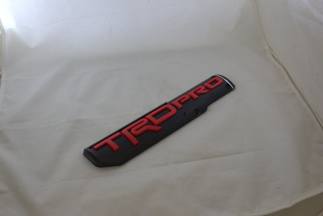 TRDPro 2x10inch-5x25cm Red Black IP Badge (3)