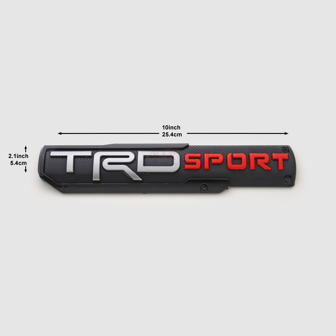 TRDSport 2x10inch-5x25cm Black Red IP Badge