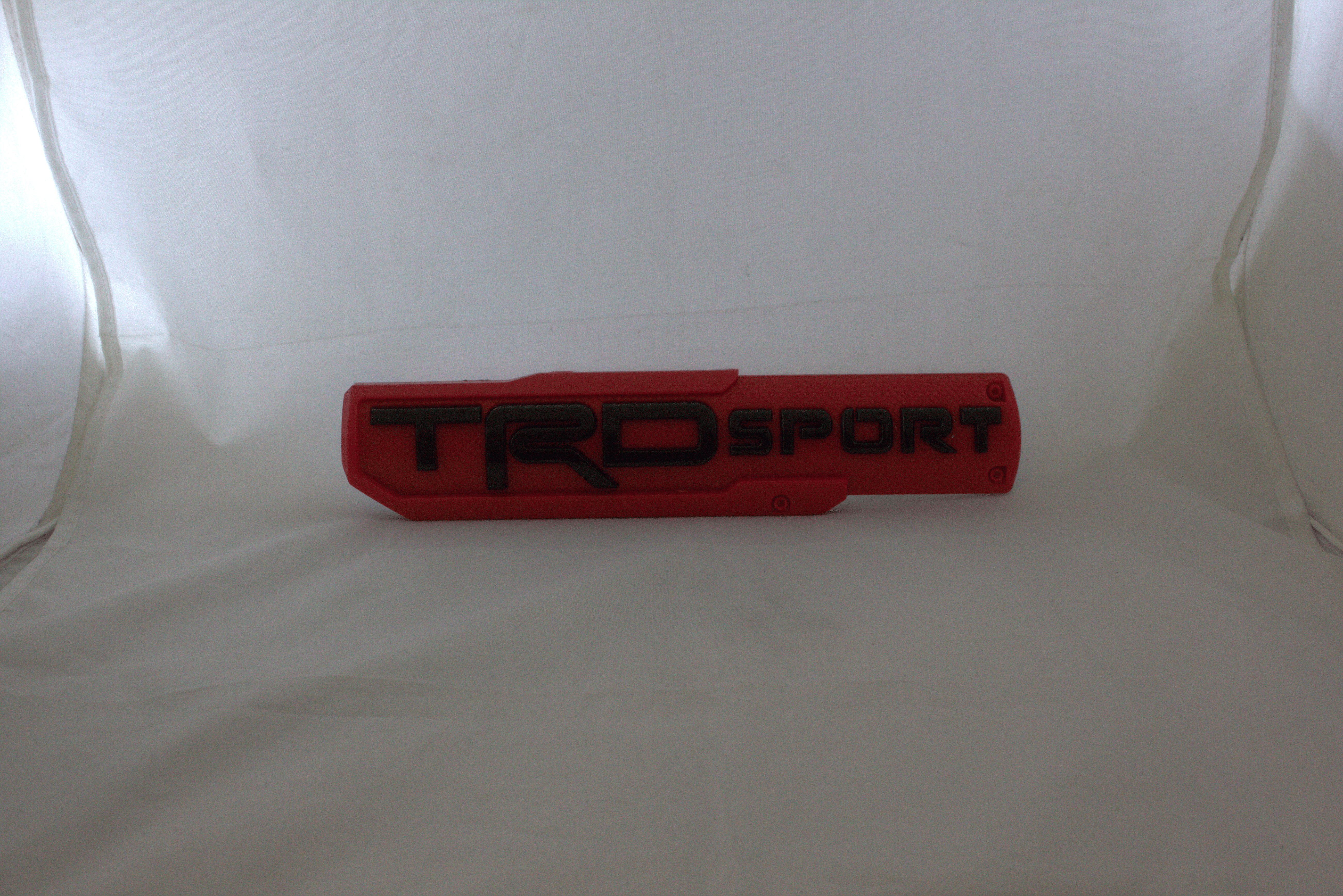 TRDSport 2x10inch-5x25cm Red Black IP Badge