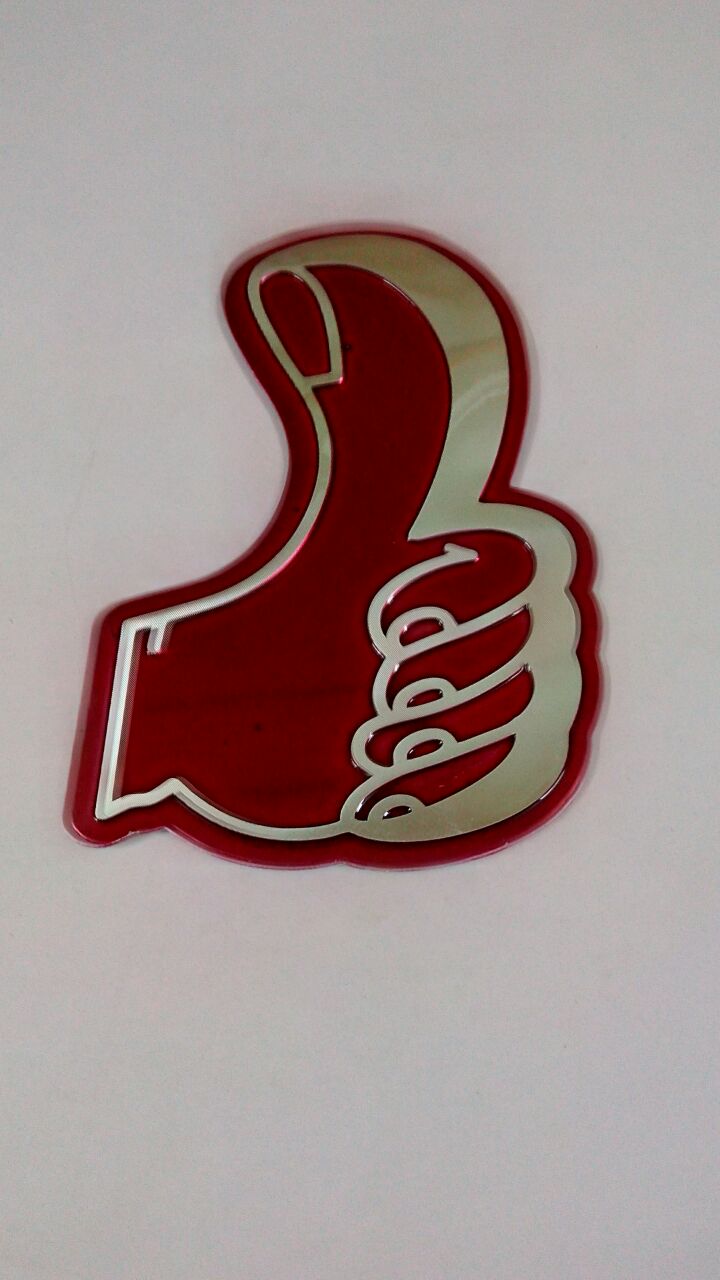 Thumbs Up Big Imbose Sticker IP Badge