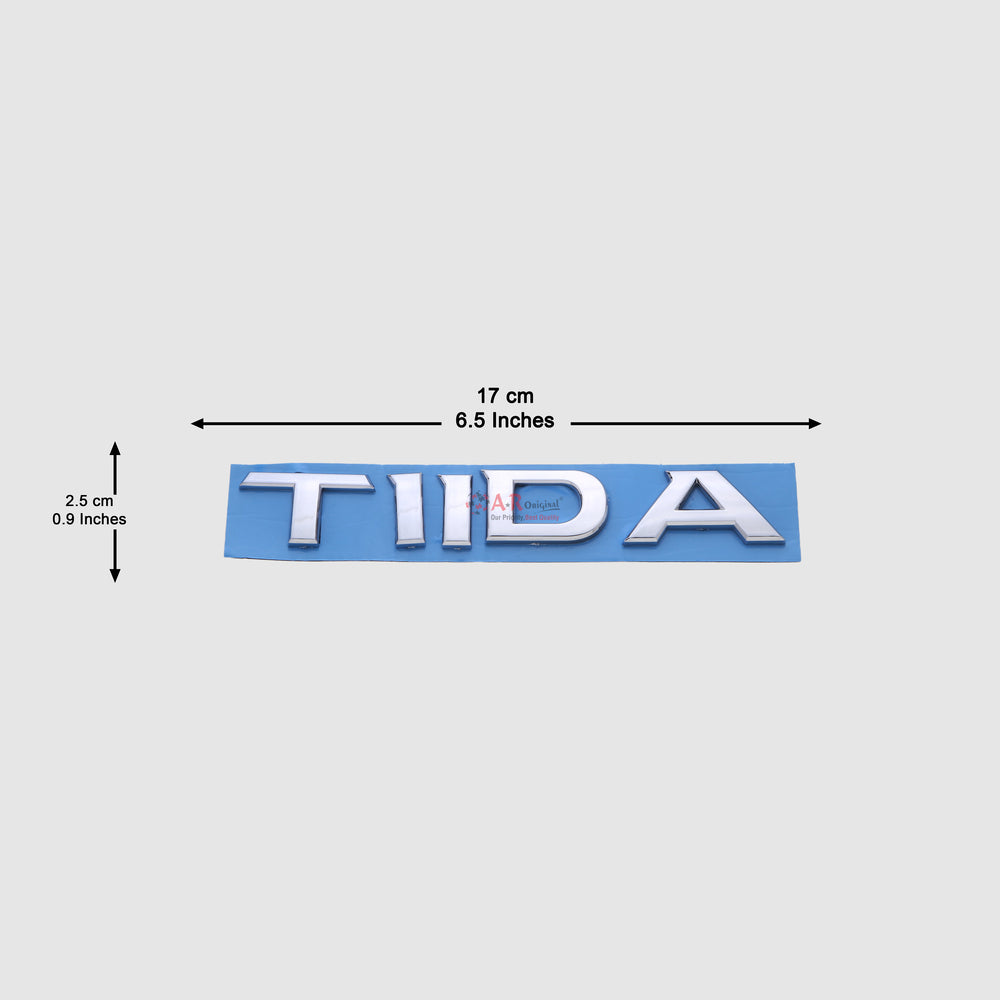 Tiida Emblem Nissan 2.5x17cm Chrome IP Badge