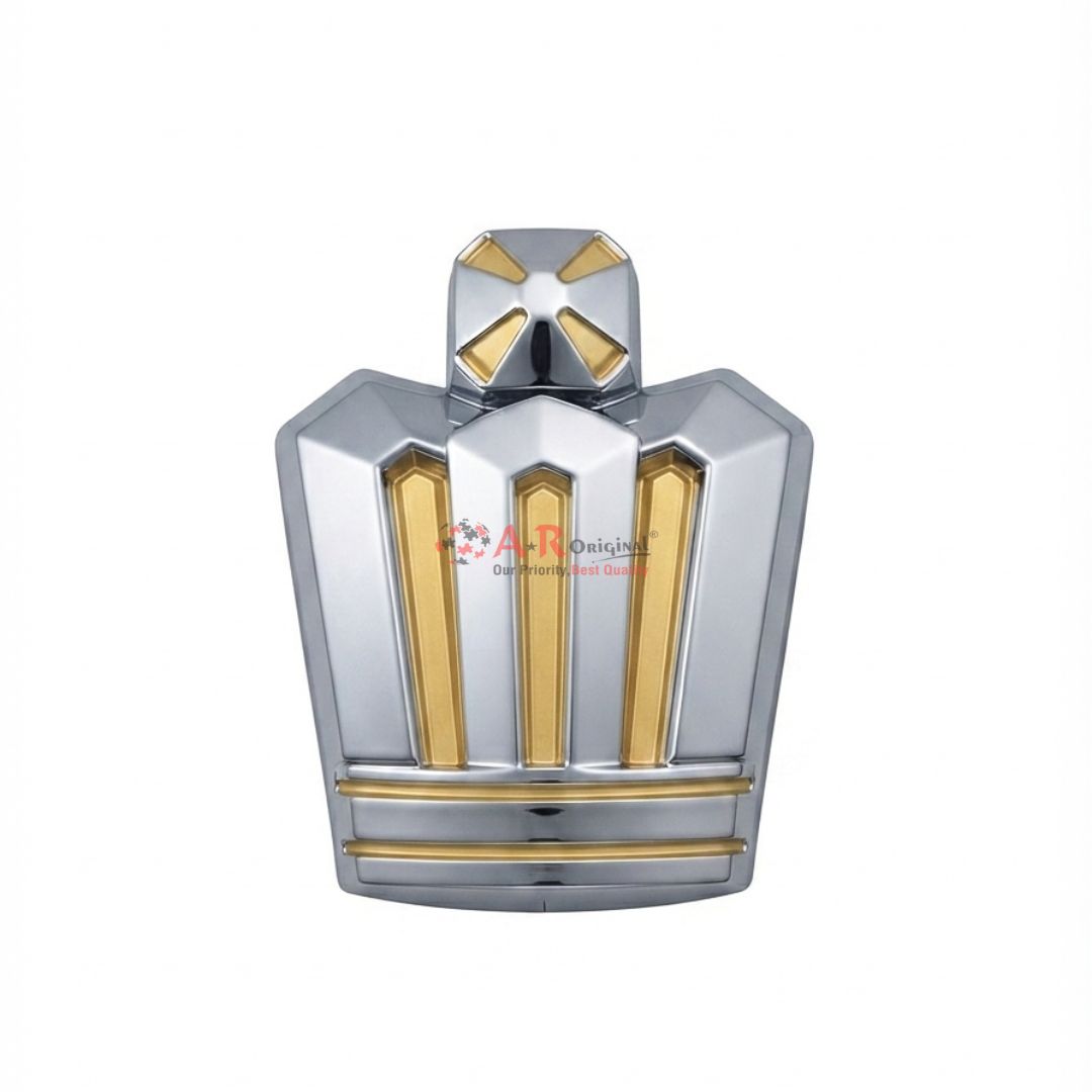 Toyota Crown Logo Gold & Silver 9.7x8cm Chrome IP Badge