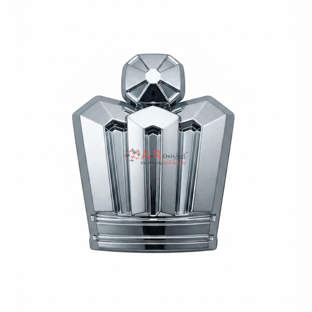 Toyota Crown Logo Silver Pin Clip Fit 9.7x8cm Chrome IP Badge