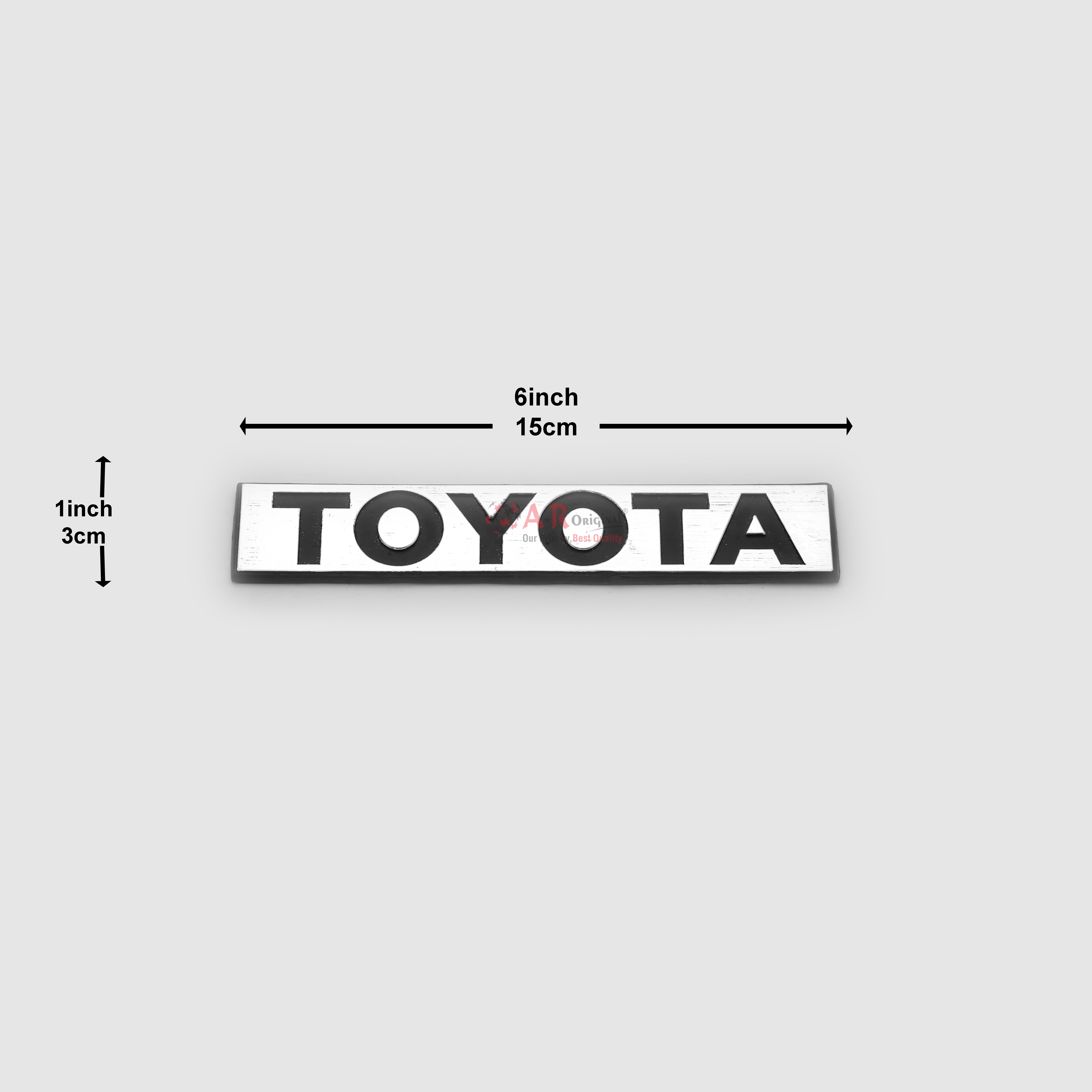 Toyota Emblem 1982 1x6inch-3x15cm Black LC Badge