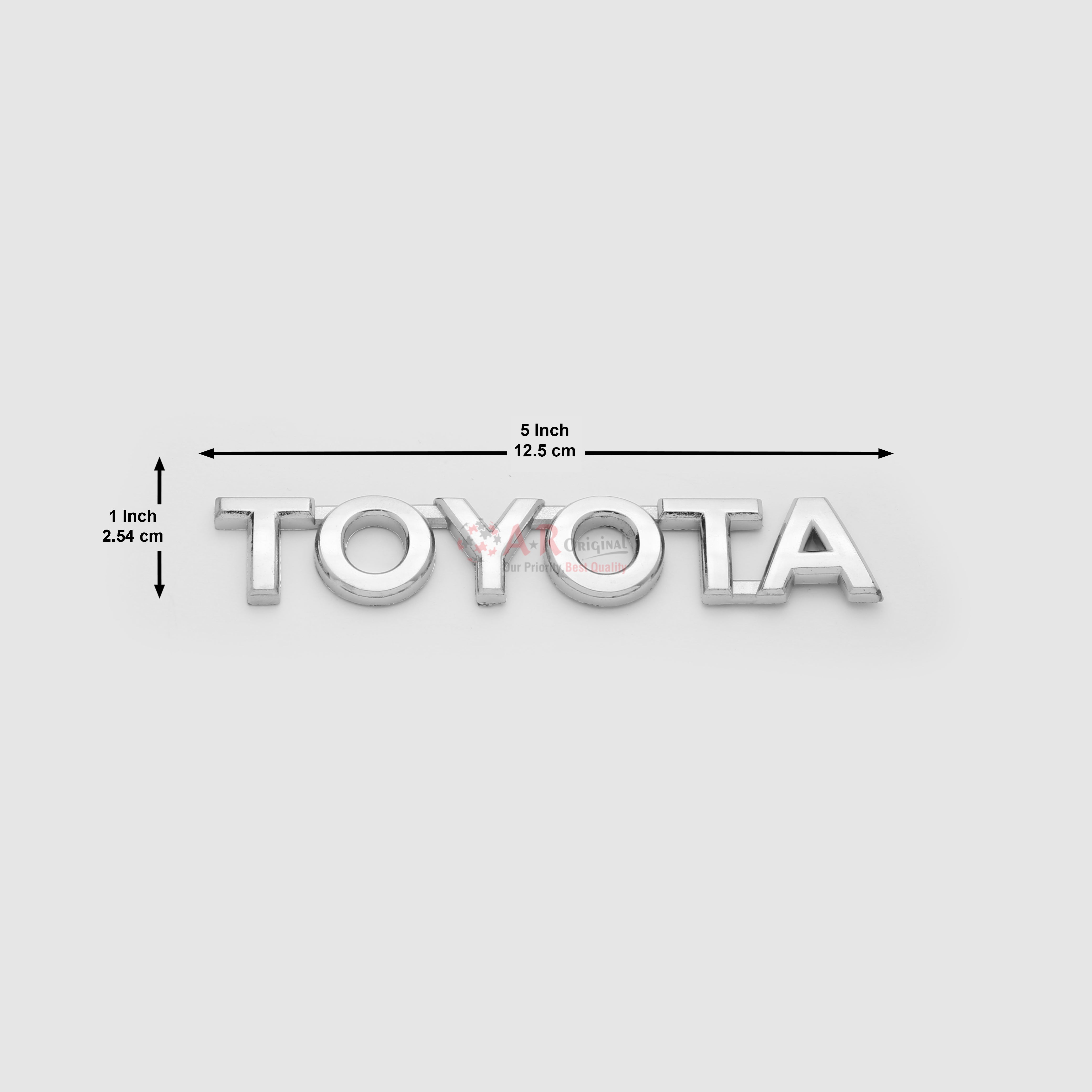 Toyota Emblem 1x5inch-2.5x12.5cm 09-24 Chrome LC Badge