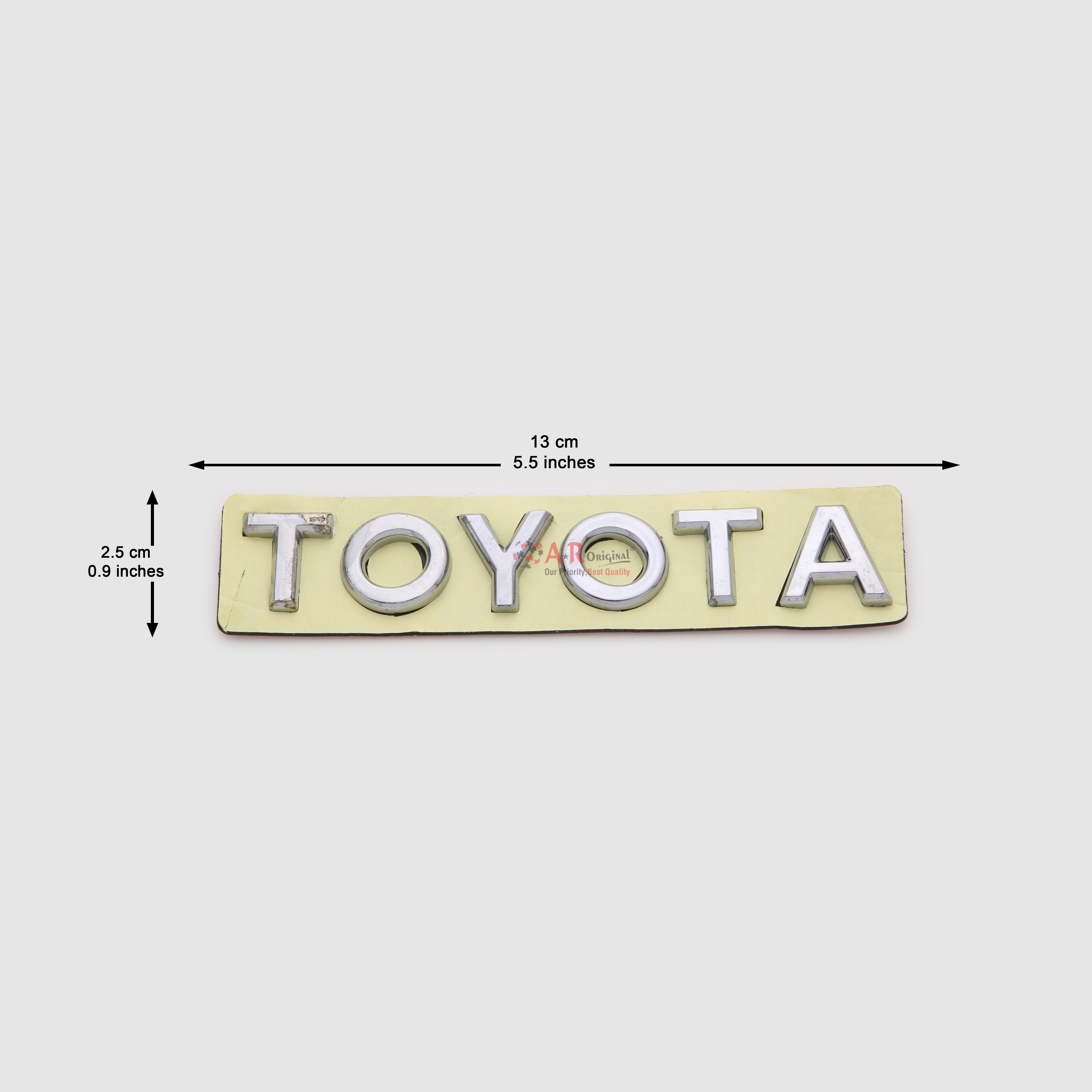 Toyota Emblem 2.5x13cm Chrome IP Badge