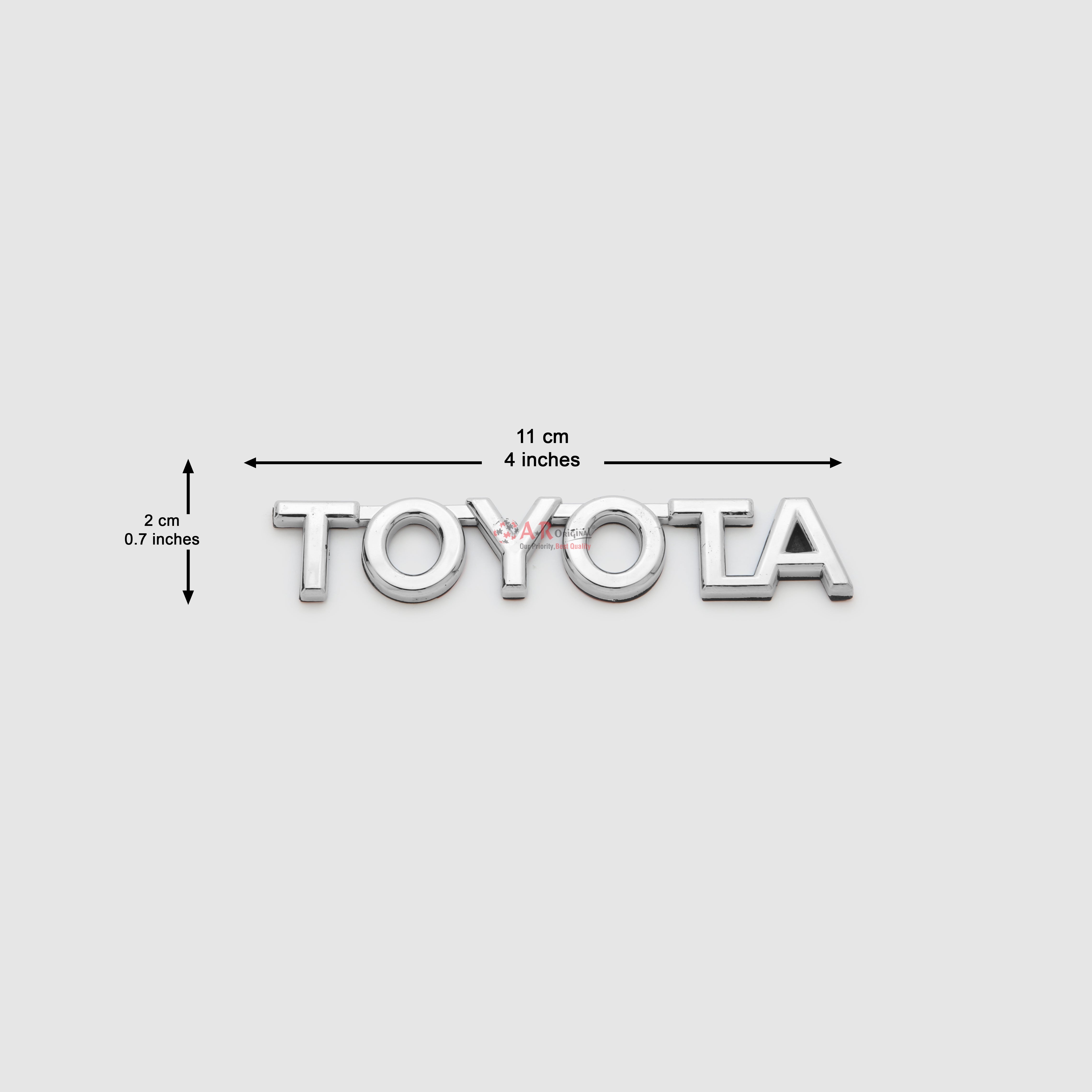 Toyota Emblem 2x11cm Chrome IP Badge