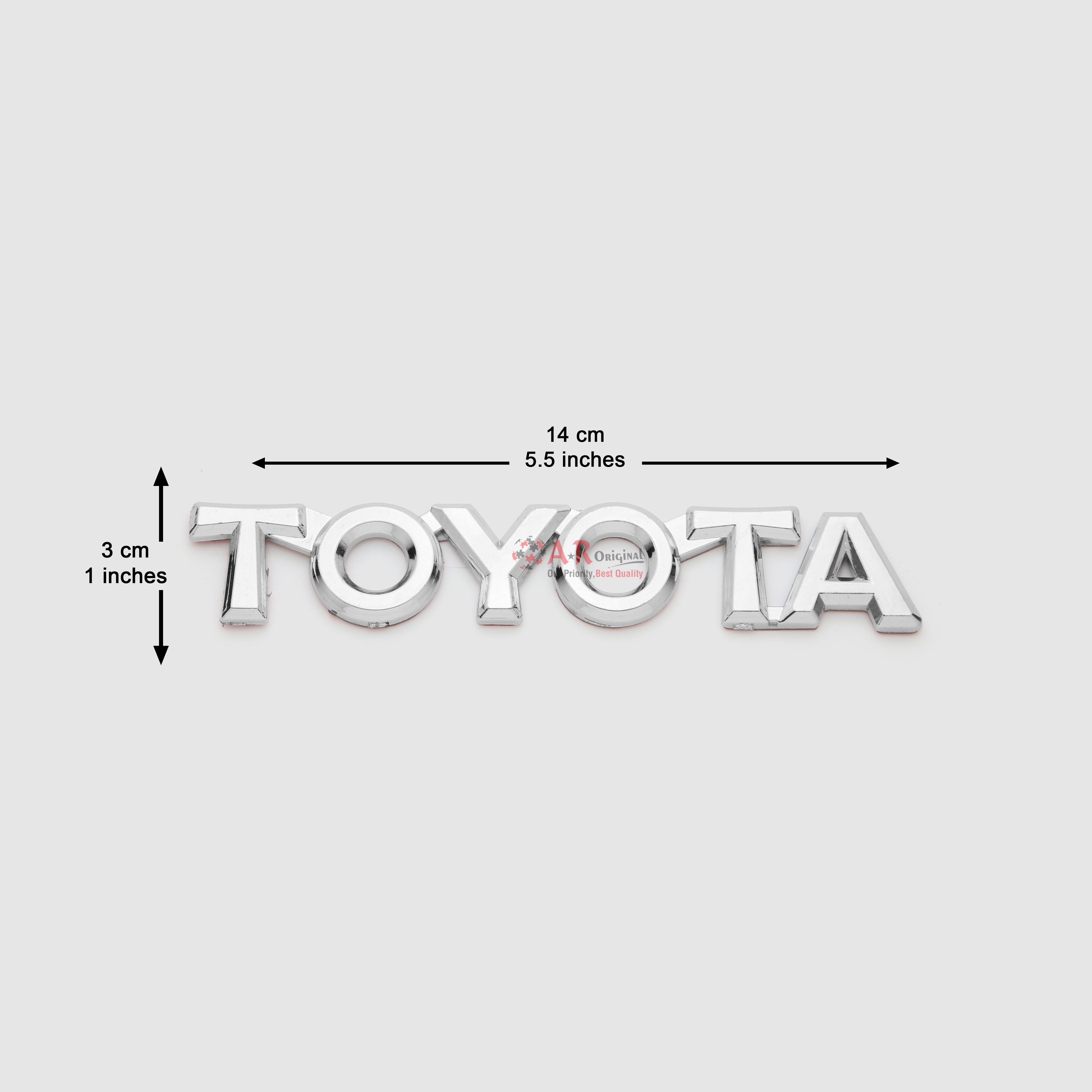 Toyota Emblem 3x14cm Chrome IP Badge