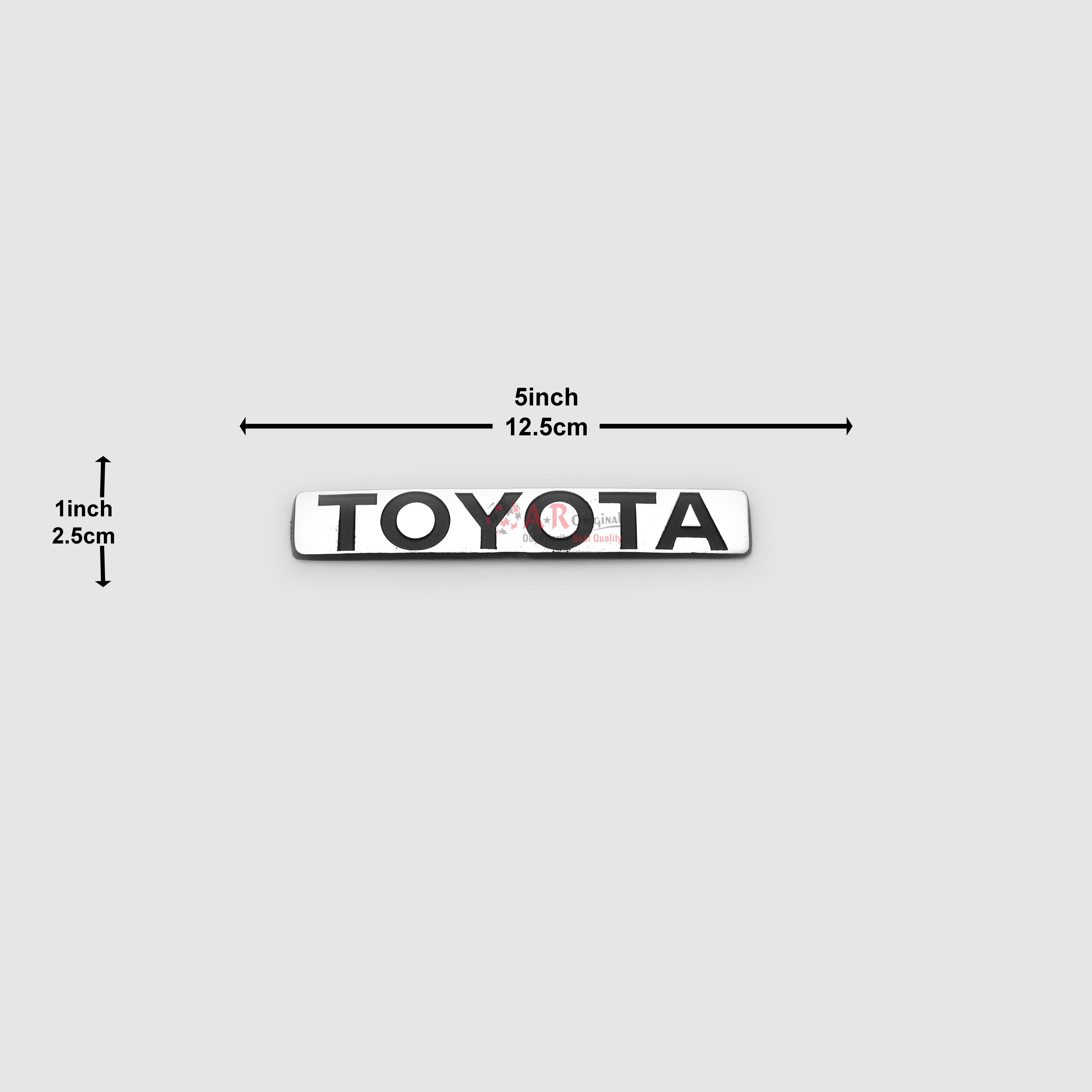 Toyota Emblem 86 1x5.5inch-2x12.5cm Black LC Badge
