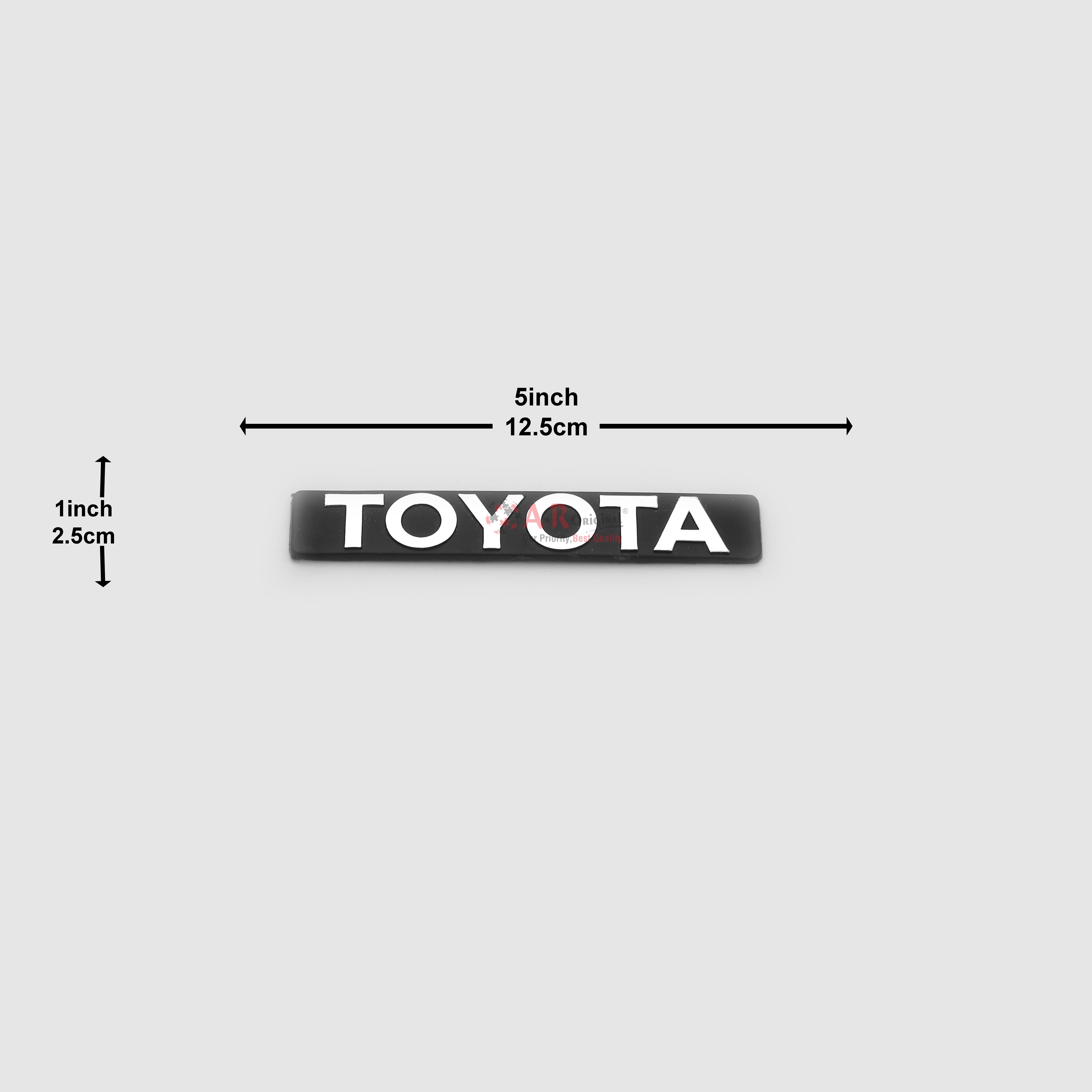 Toyota Emblem 88 1x5.5inch-2x12.5cm Black LC Badge