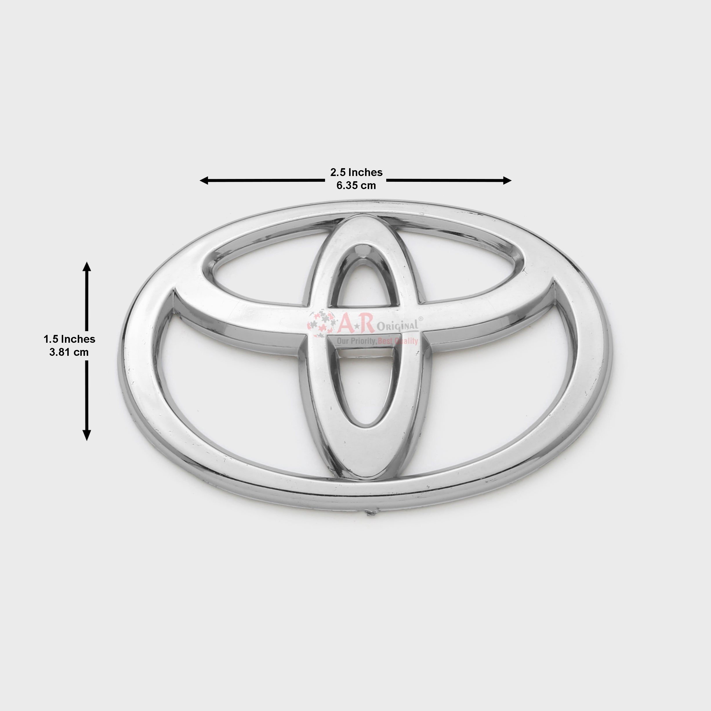 Toyota Logo 1.5x2.5inch-4x6.5cm Big Steering LC Badge